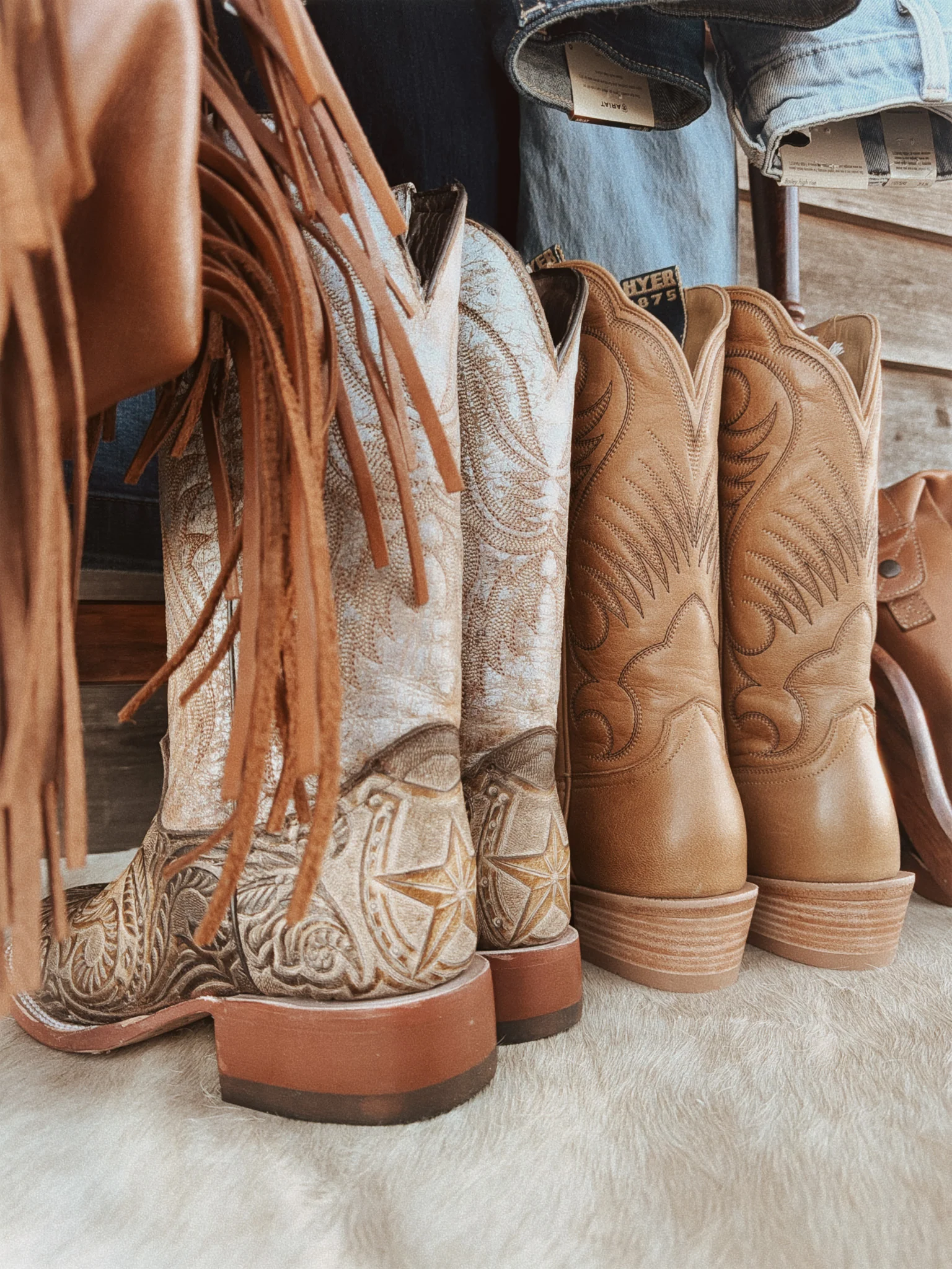 Women's Hyer Leawood Honey Mestizo Boots - Image 4