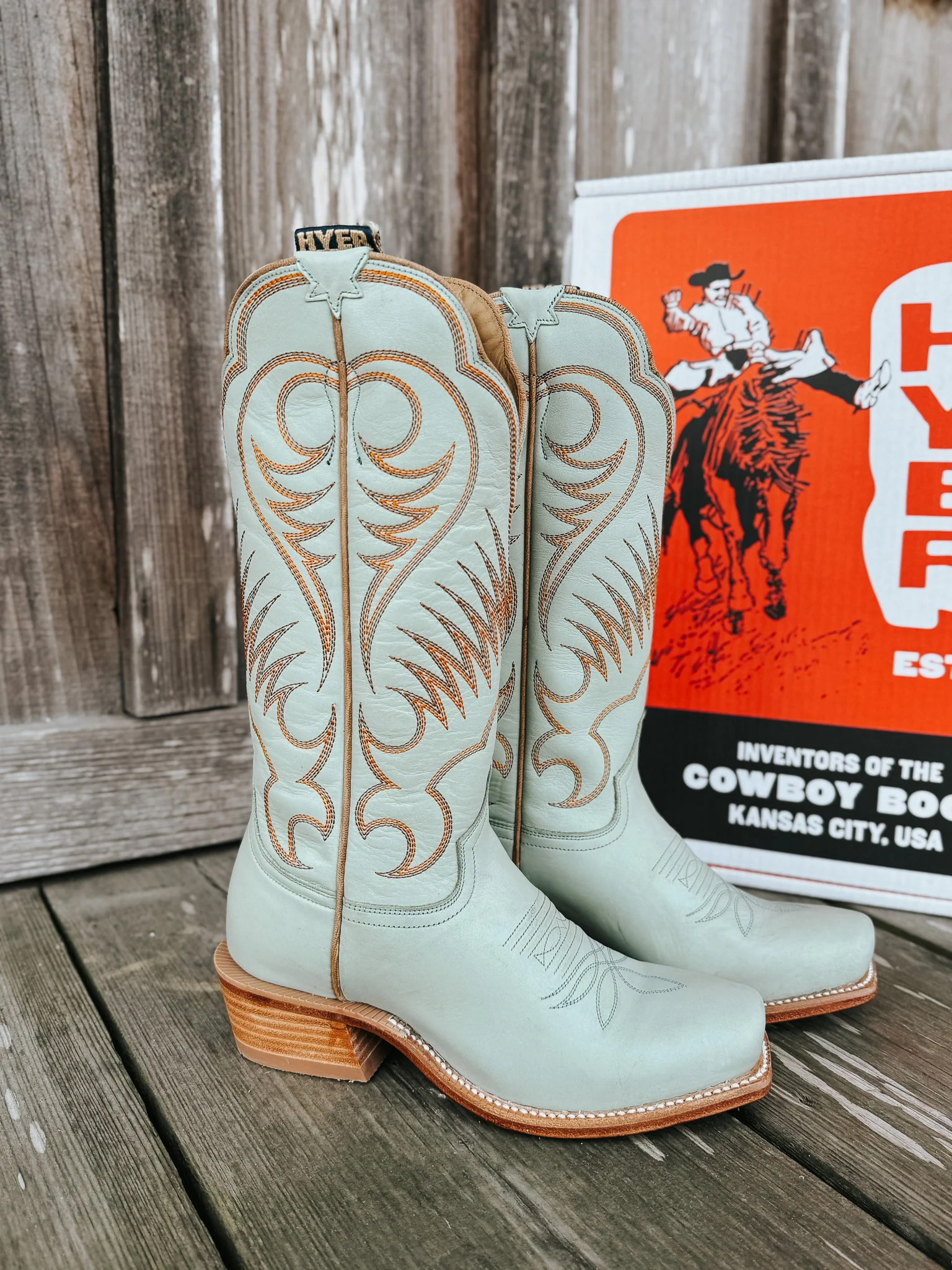 Women's Hyer Leawood Robin's Egg Boots - Image 16