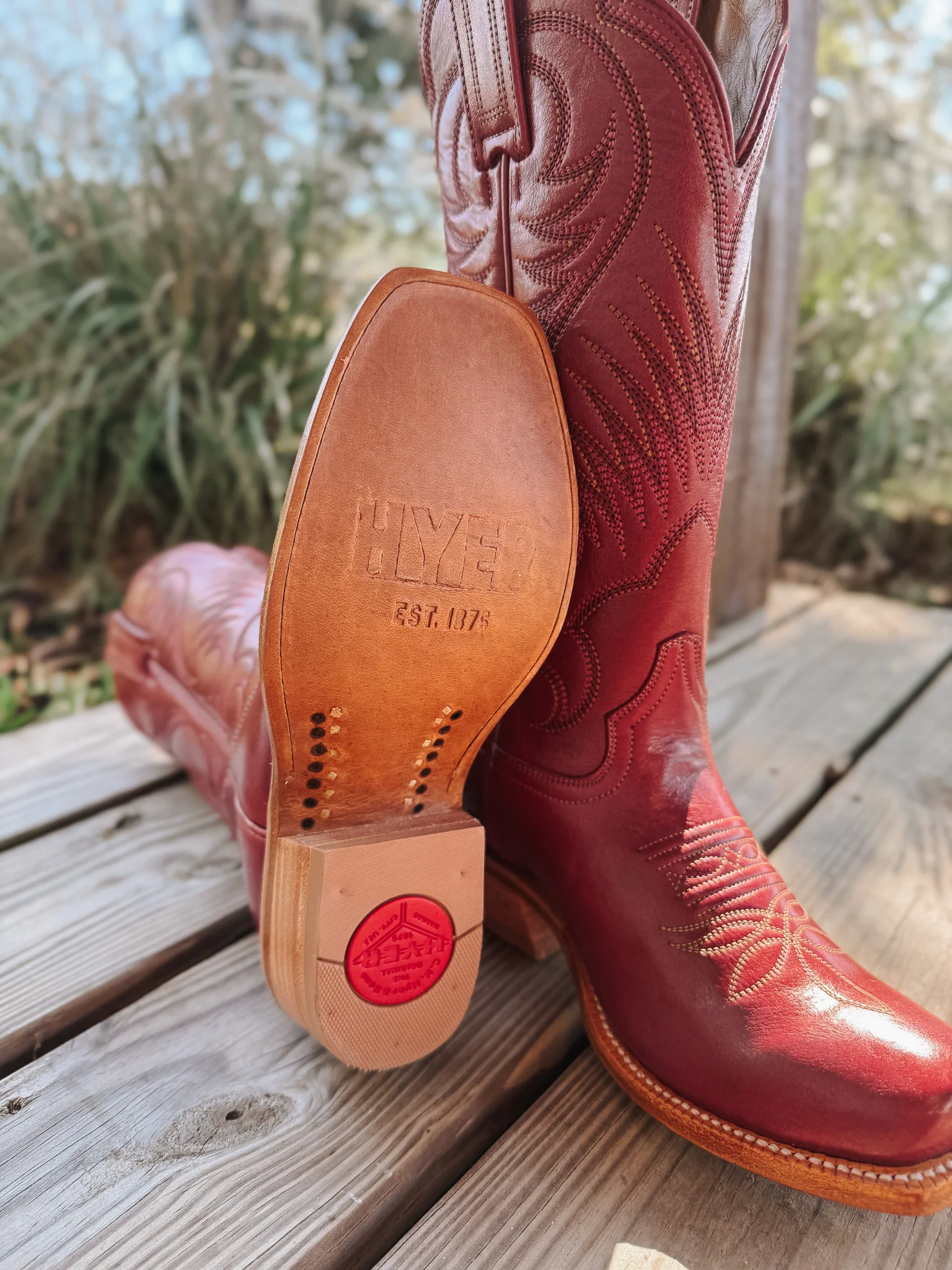 Women's Hyer 13" Leawood Red Boots - Image 3
