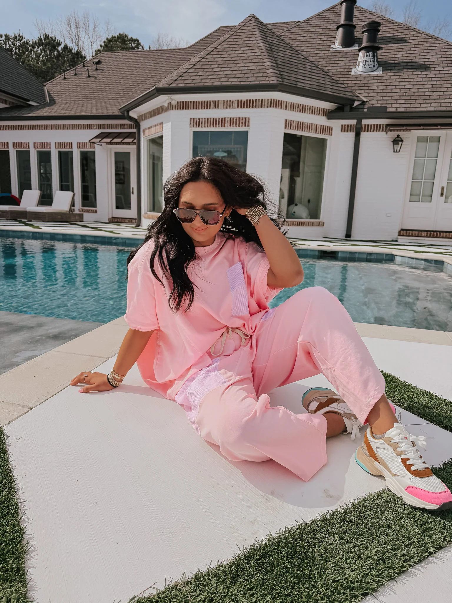 Line & Leisure Pink Oversized Set