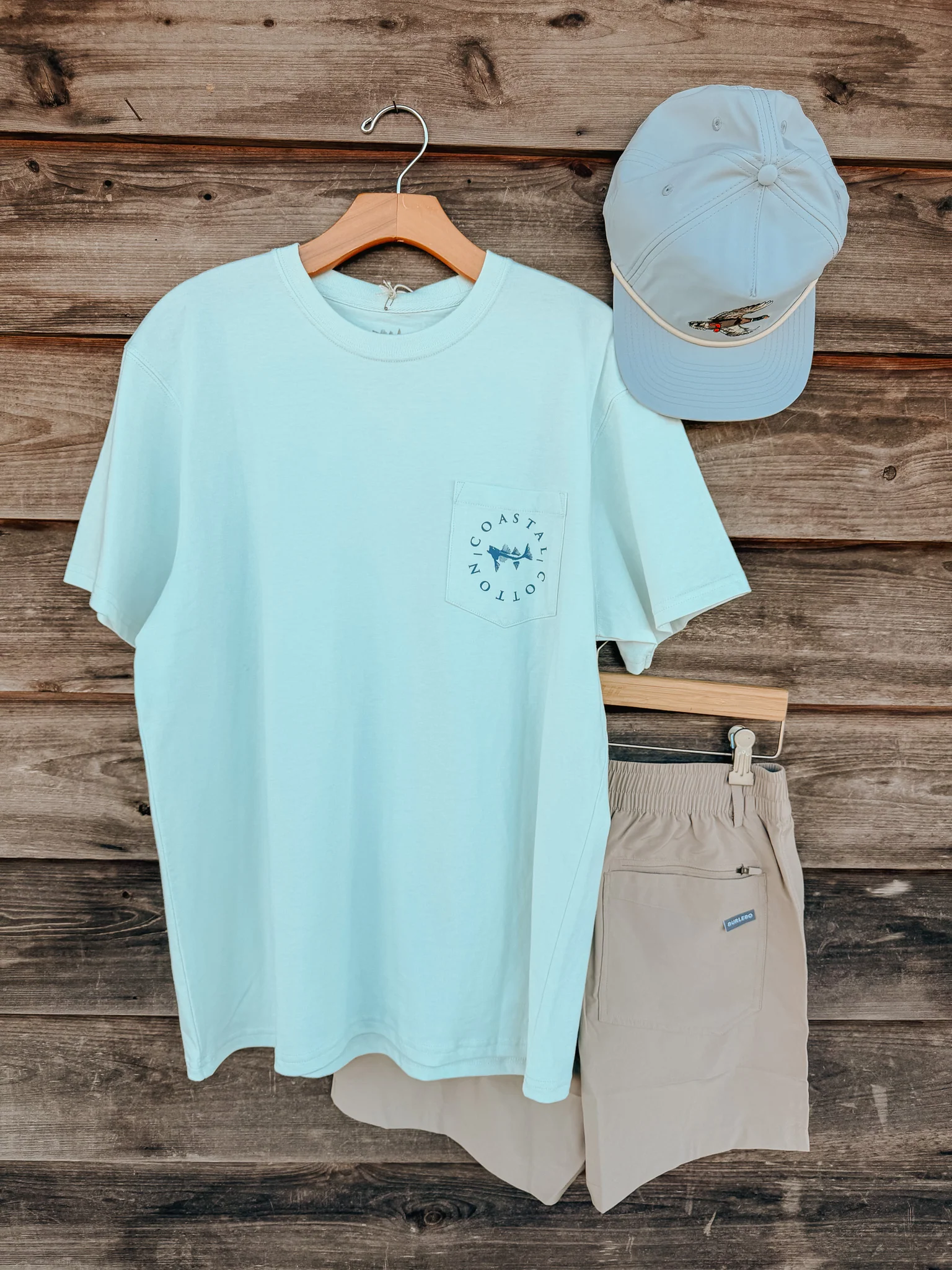 Men's Coastal Cotton Tarpon T-Shirt - Reef - Image 4