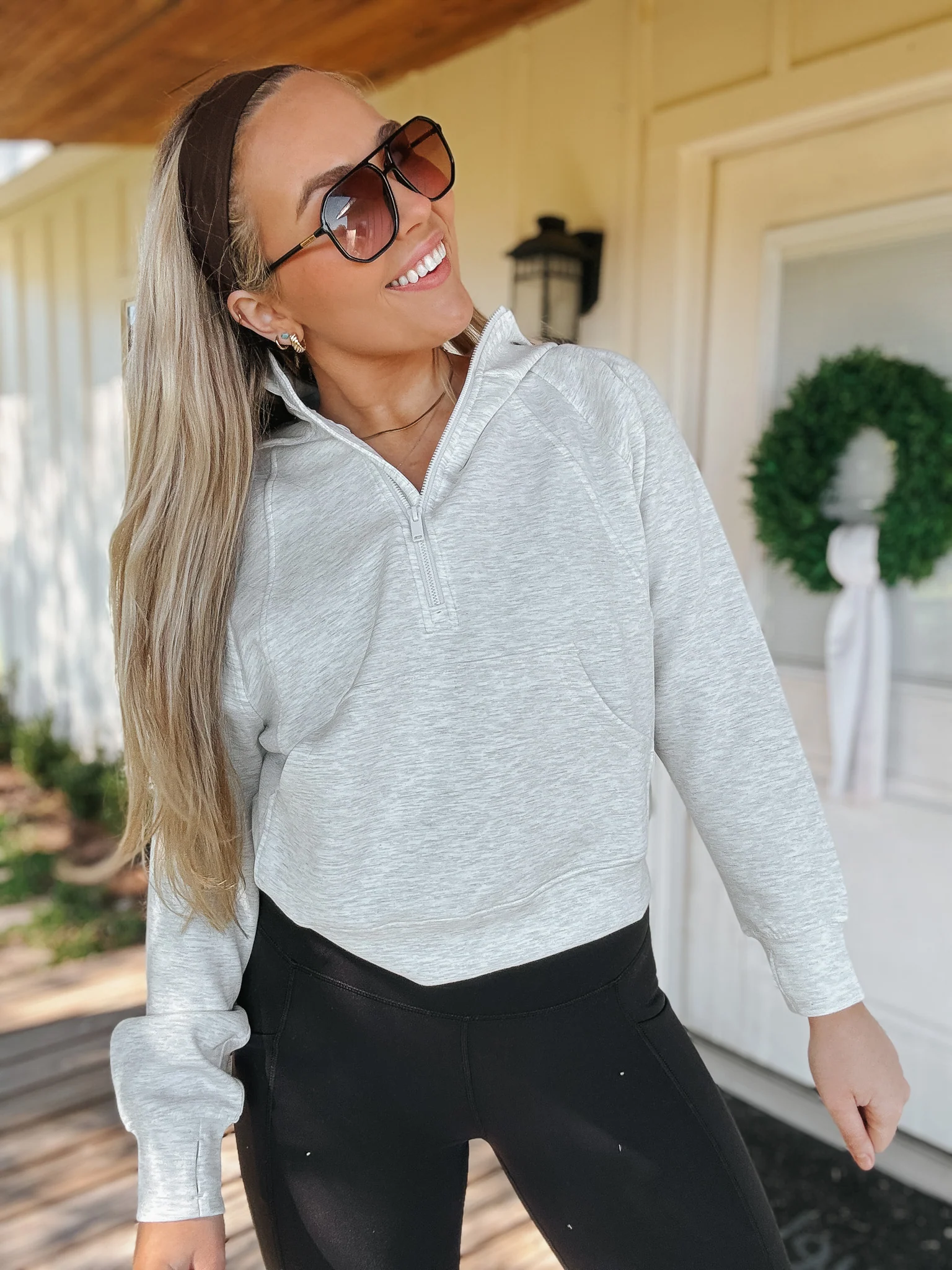 Easy Breezy Grey Scuba Hoodie - Image 5
