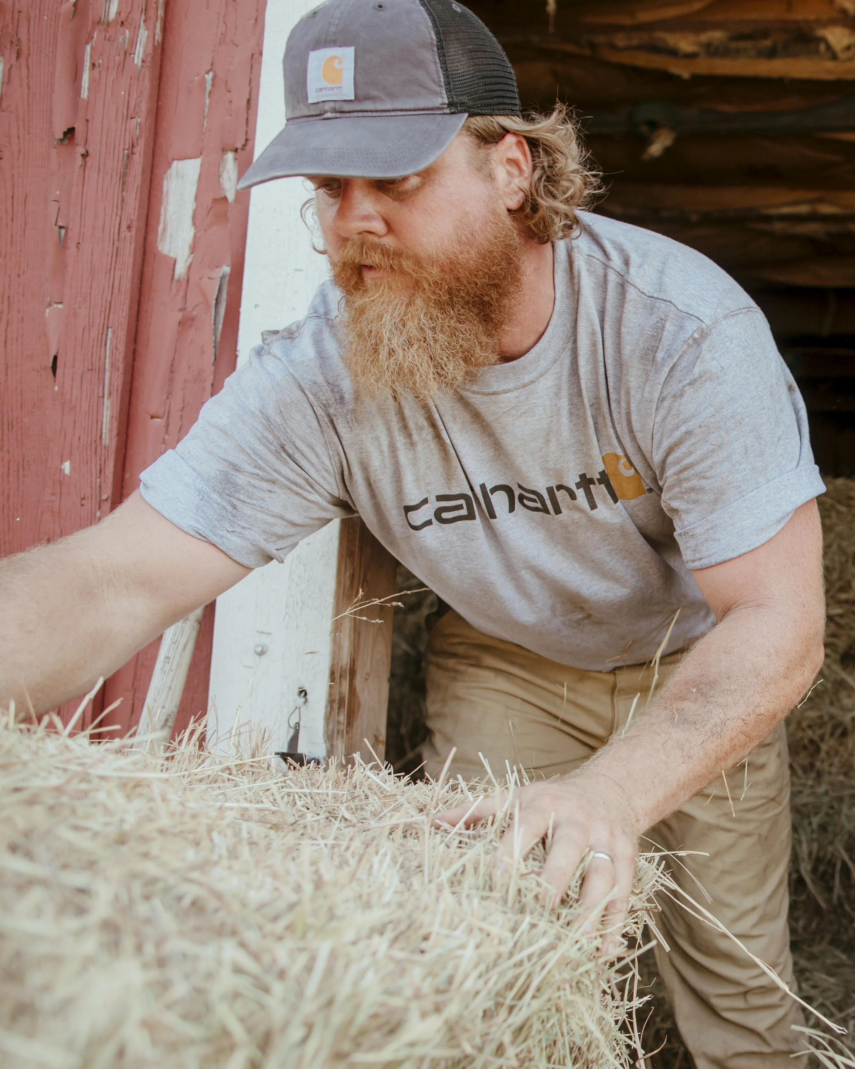 Carhartt Loose Fit Heavyweight Short-Sleeve Logo Graphic T-Shirt - Image 3