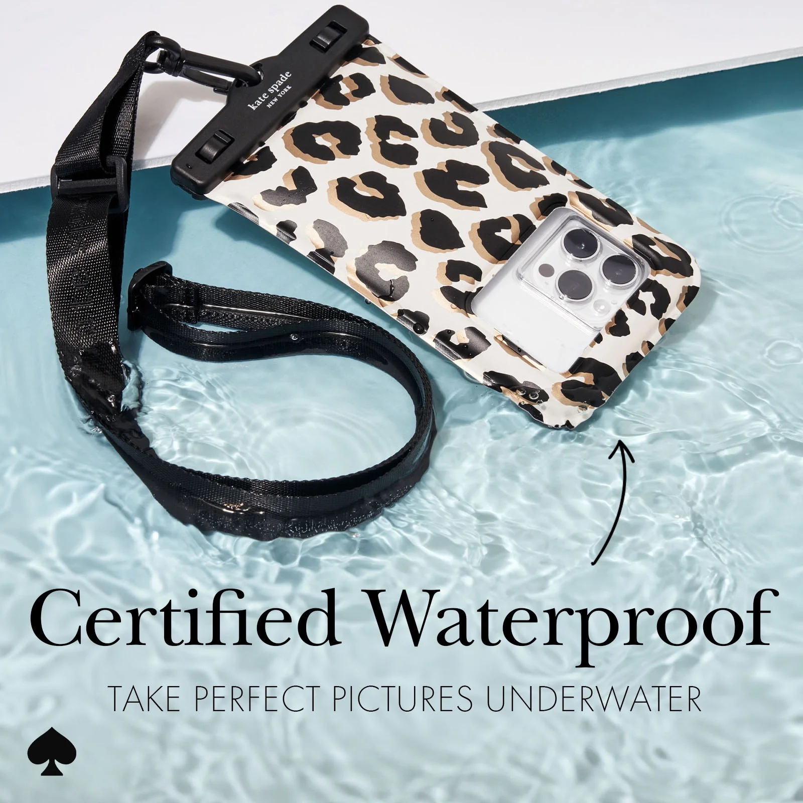 Kate Spade Waterproof Pouch - Leopard - Image 3