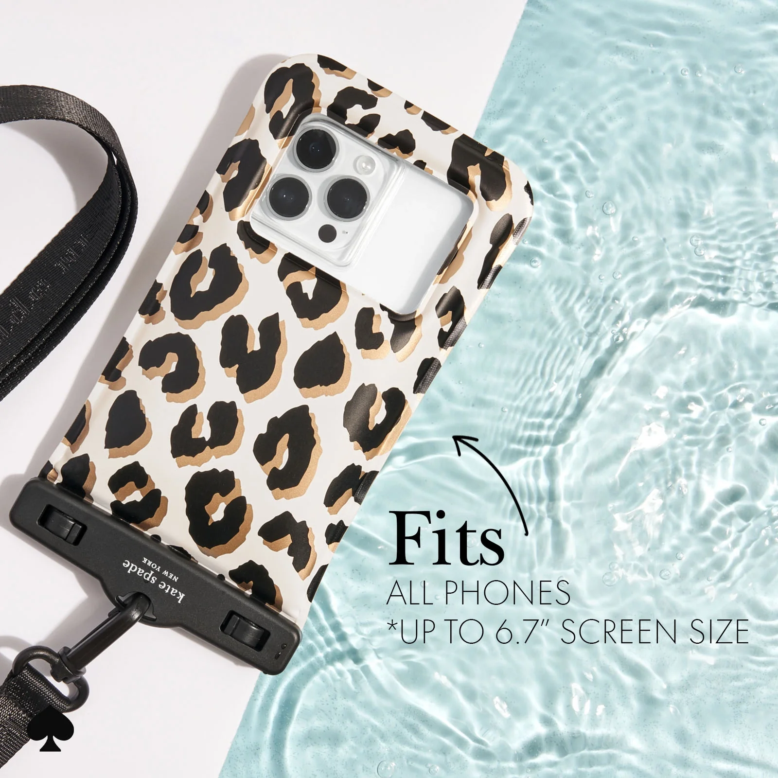 Kate Spade Waterproof Pouch - Leopard - Image 4