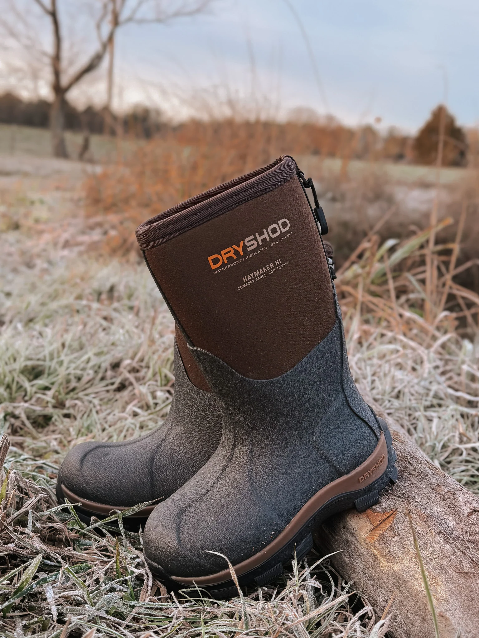 YOUTH HAYMAKER HI BROWN/ORANGE BOOTS