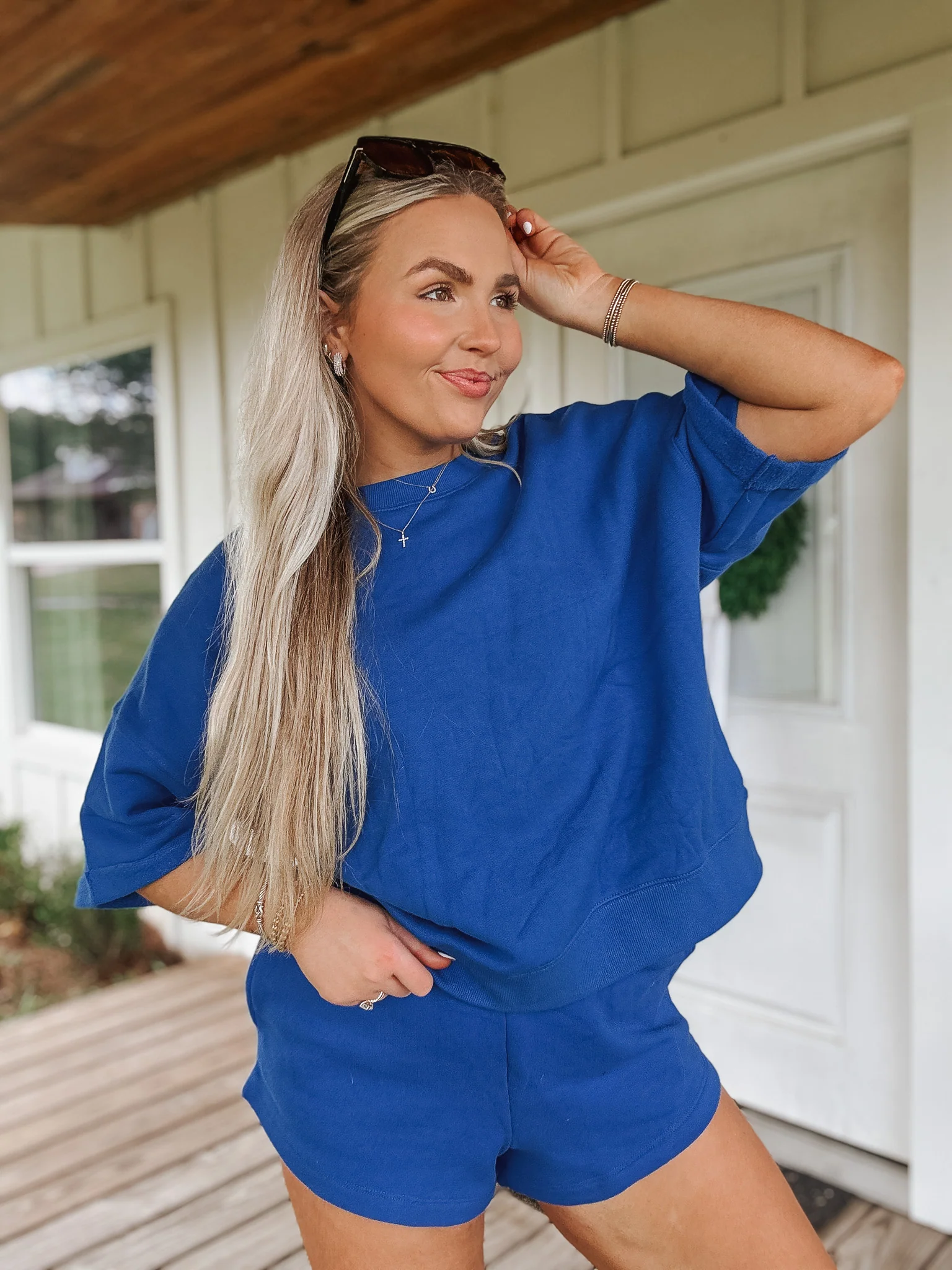 Comfort in Malibu Sweat Set in Royal Blue - Image 8