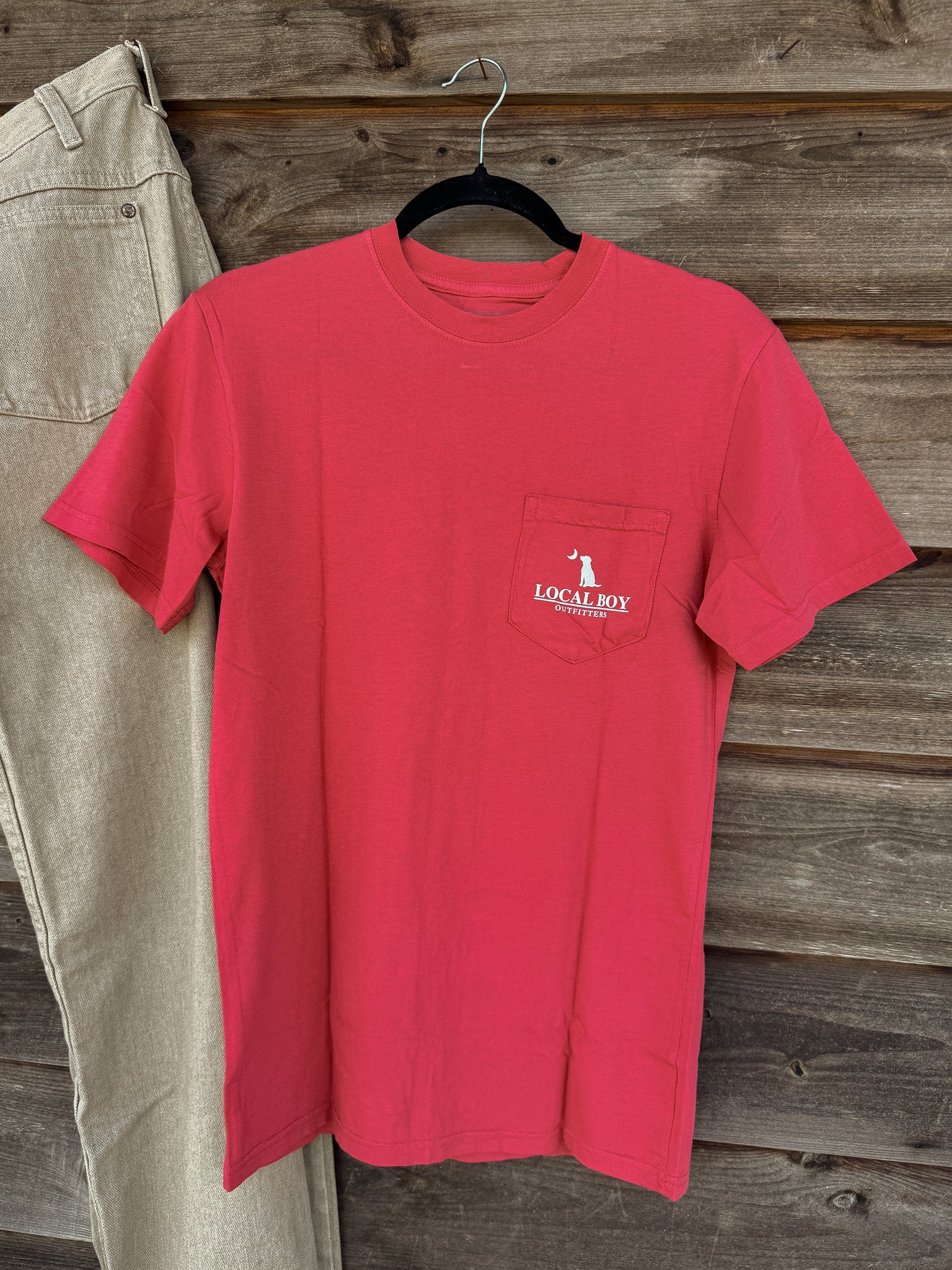 Men's Local Boy Cinnamon T-Shirt in Brick - Image 2