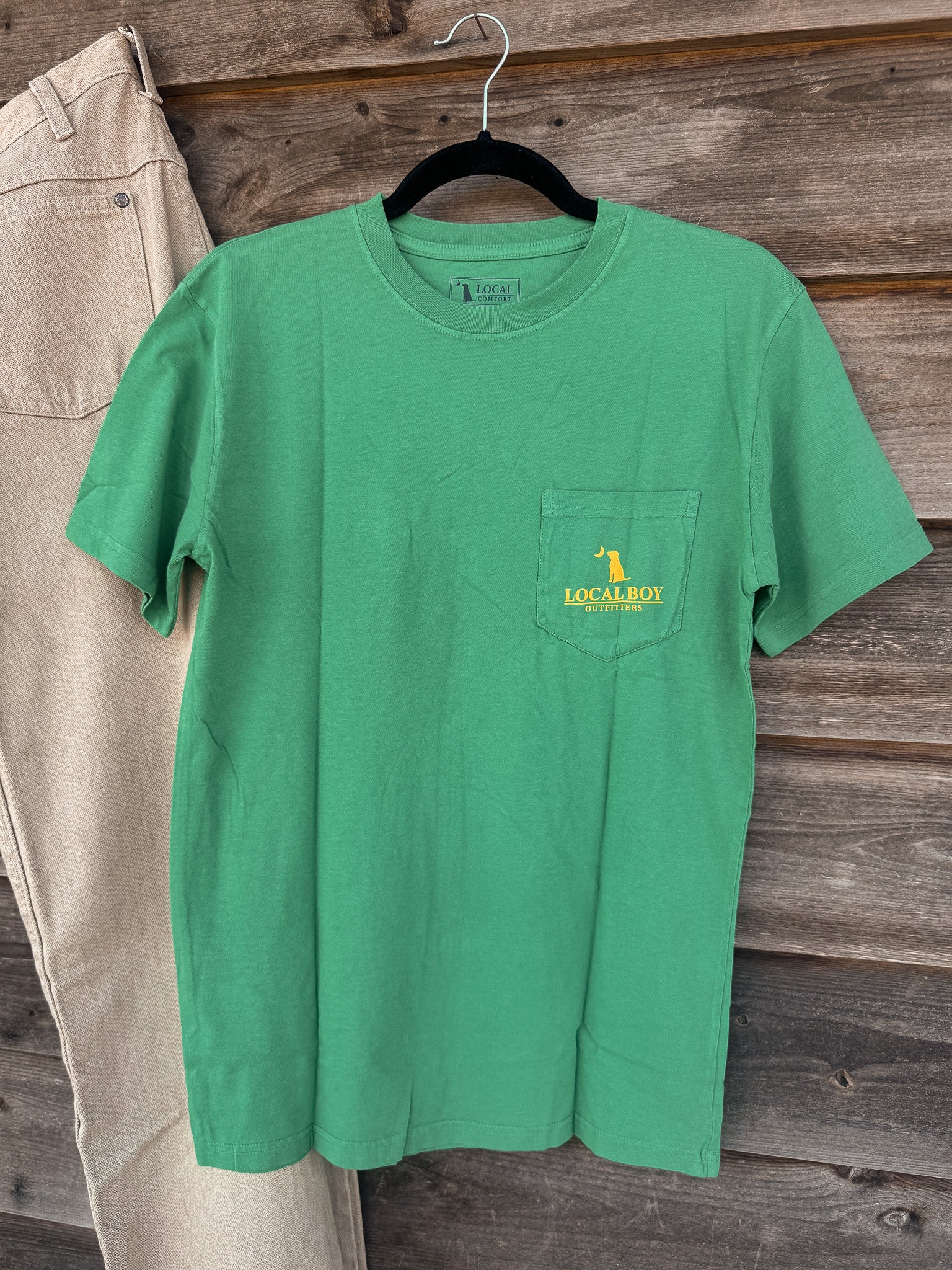 Men's Local Boy Moonlit Mallard T-Shirt in Light Green - Image 2