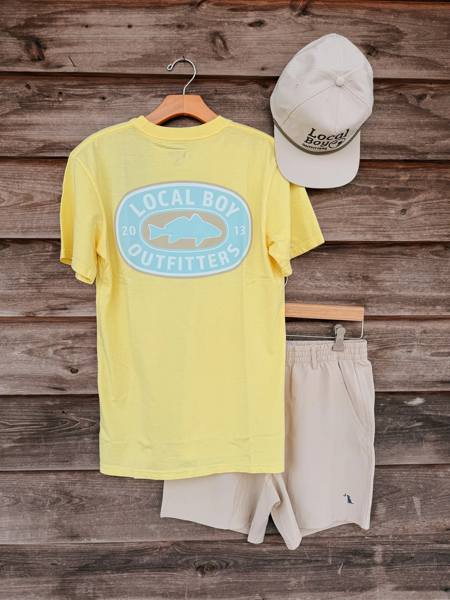 Local Boy Sandy Red T-Shirt in Yellow