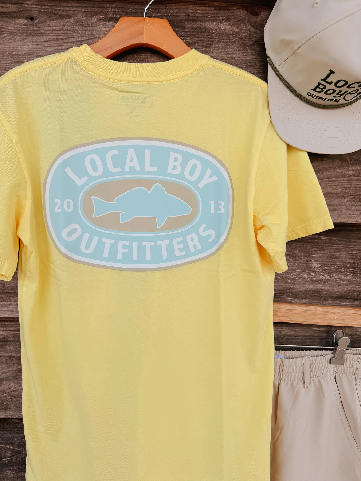 Local Boy Sandy Red T-Shirt in Yellow - Image 2