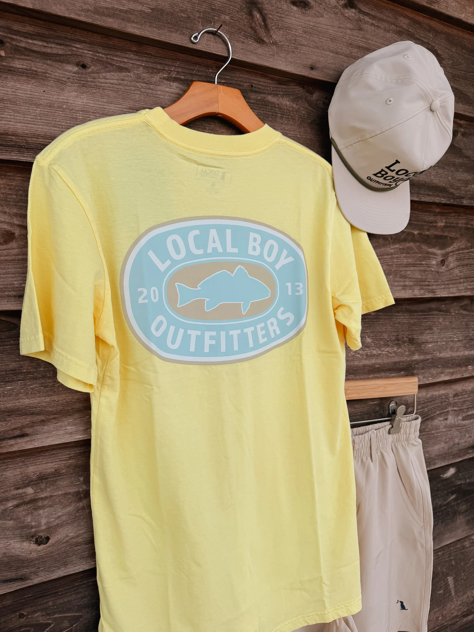 Local Boy Sandy Red T-Shirt in Yellow - Image 3