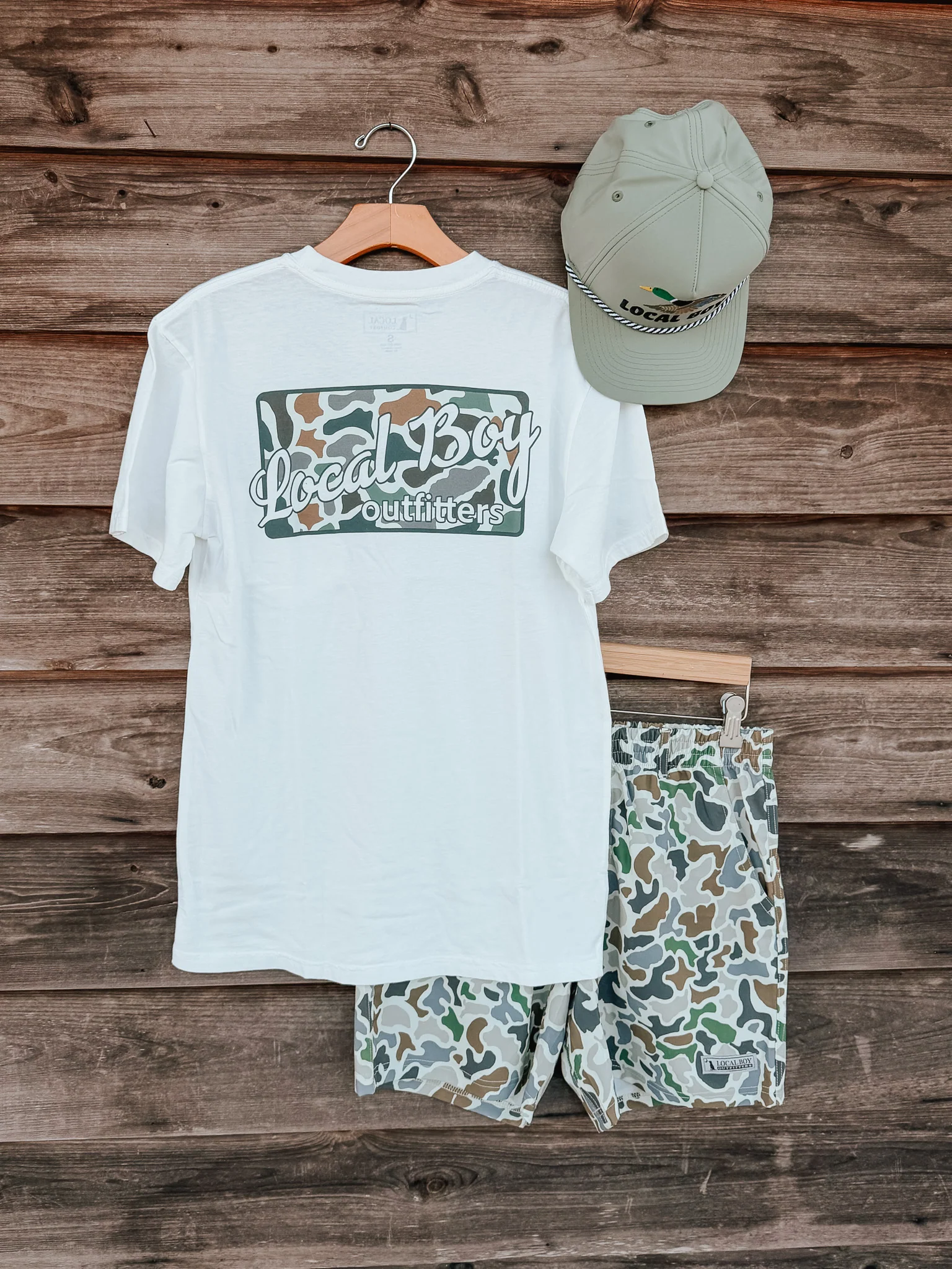 Local Boy Buff Plate T-Shirt