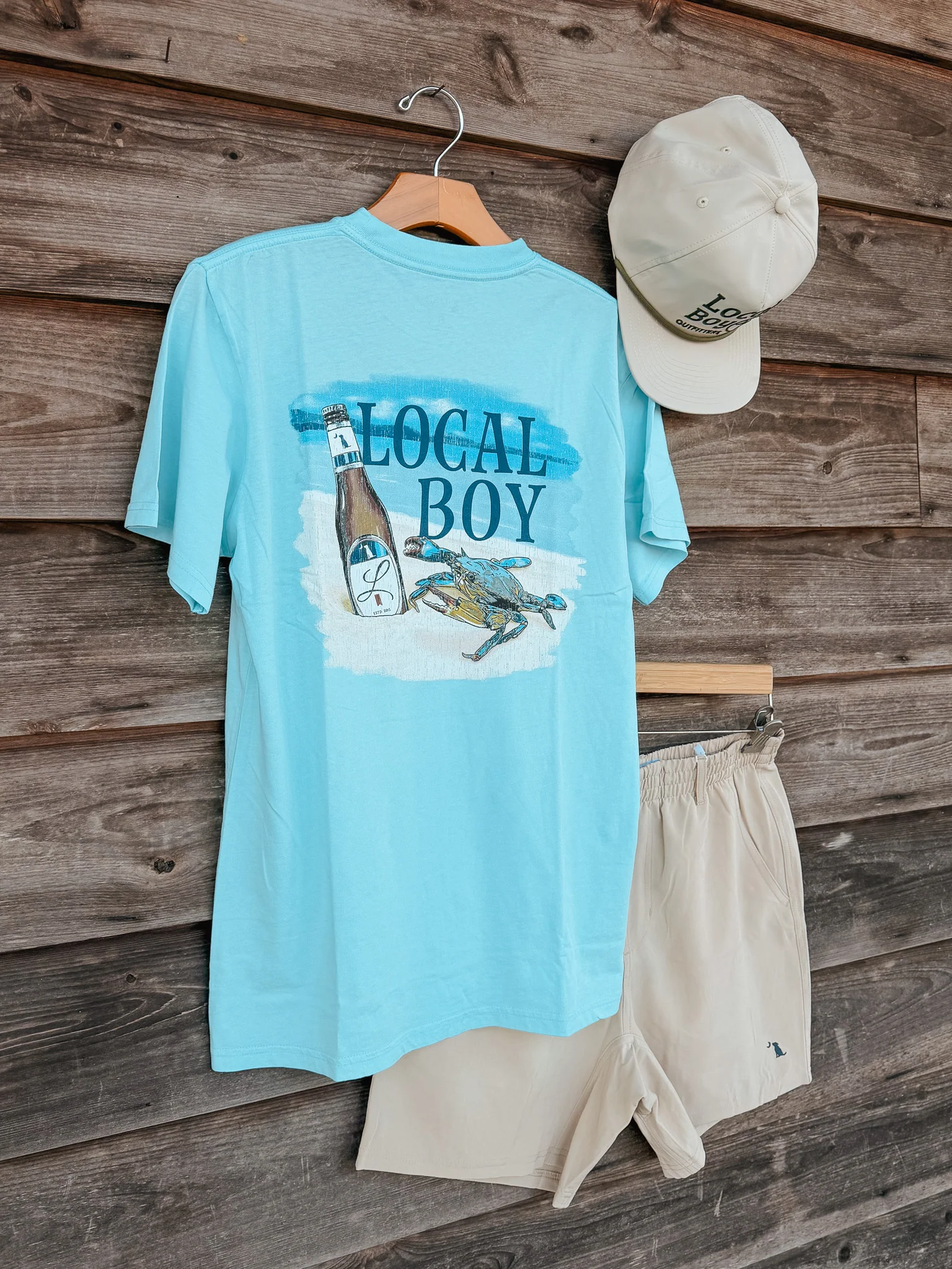 Local Boy Sandy Crab T-Shirt - Image 5