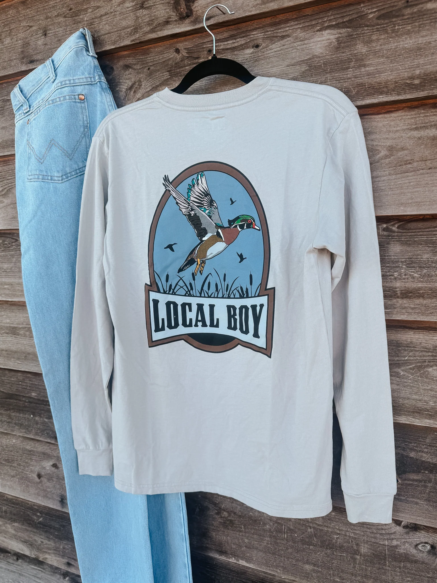 Men's Local Boy Swamp Duck Long Sleeve T-Shirt - Image 4