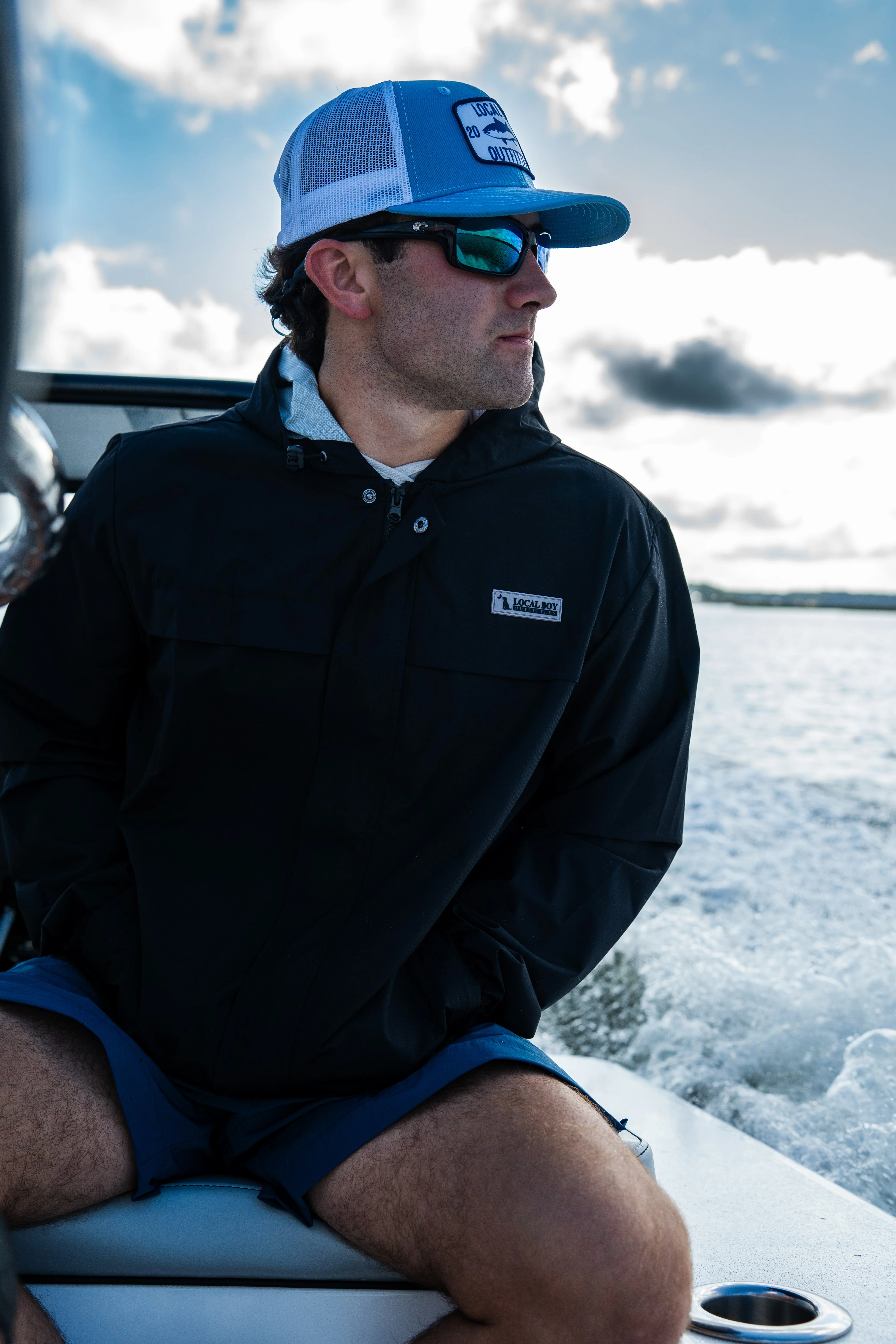 Local Boy Outfitters Rain Jacket in Black