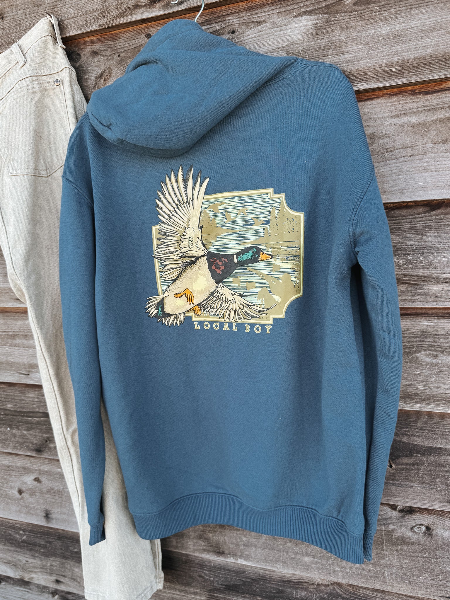 Men's Local Boy Brushwood Hoodie - Greenhead Flight - Image 2