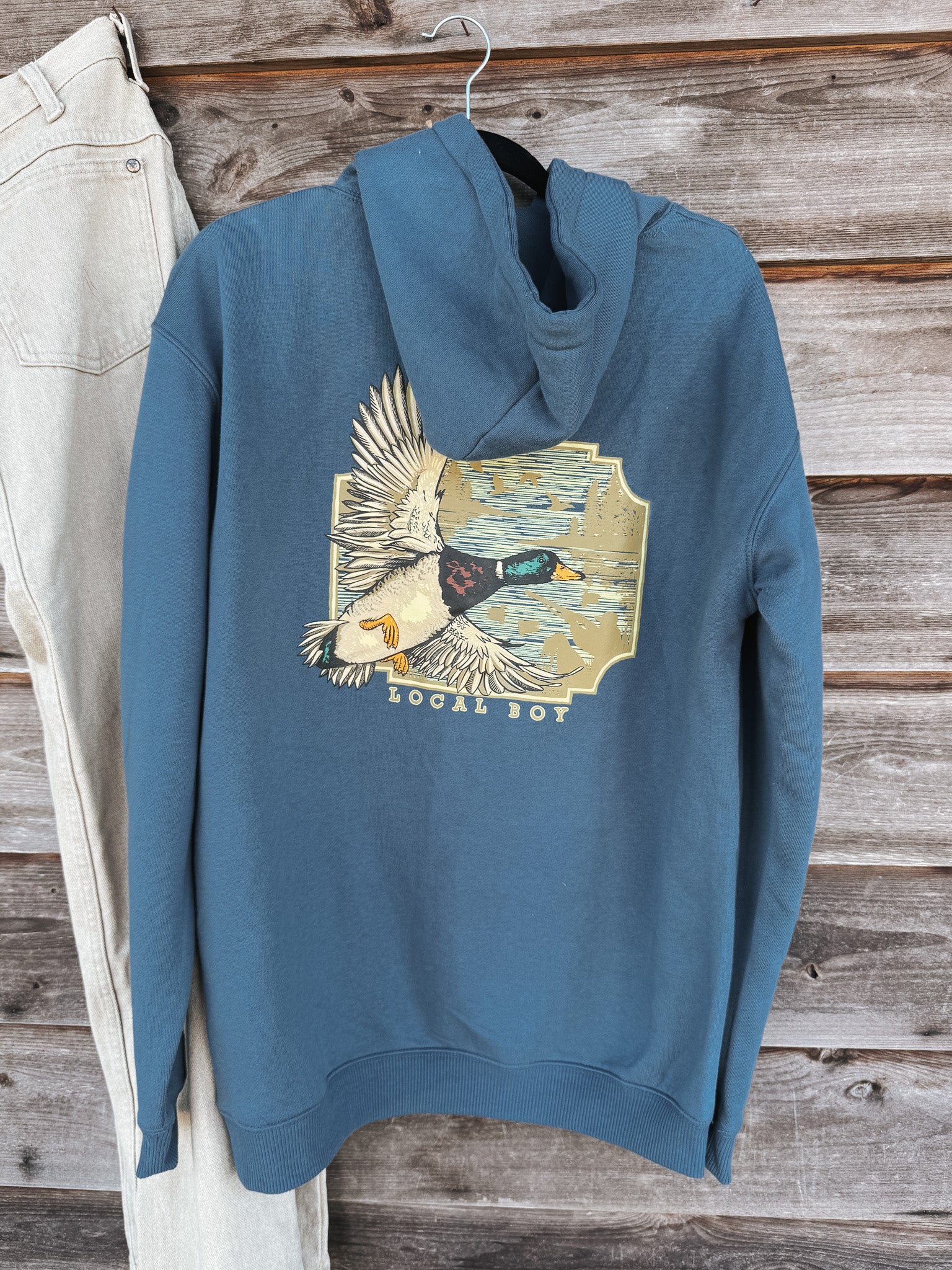Men's Local Boy Brushwood Hoodie - Greenhead Flight - Image 4