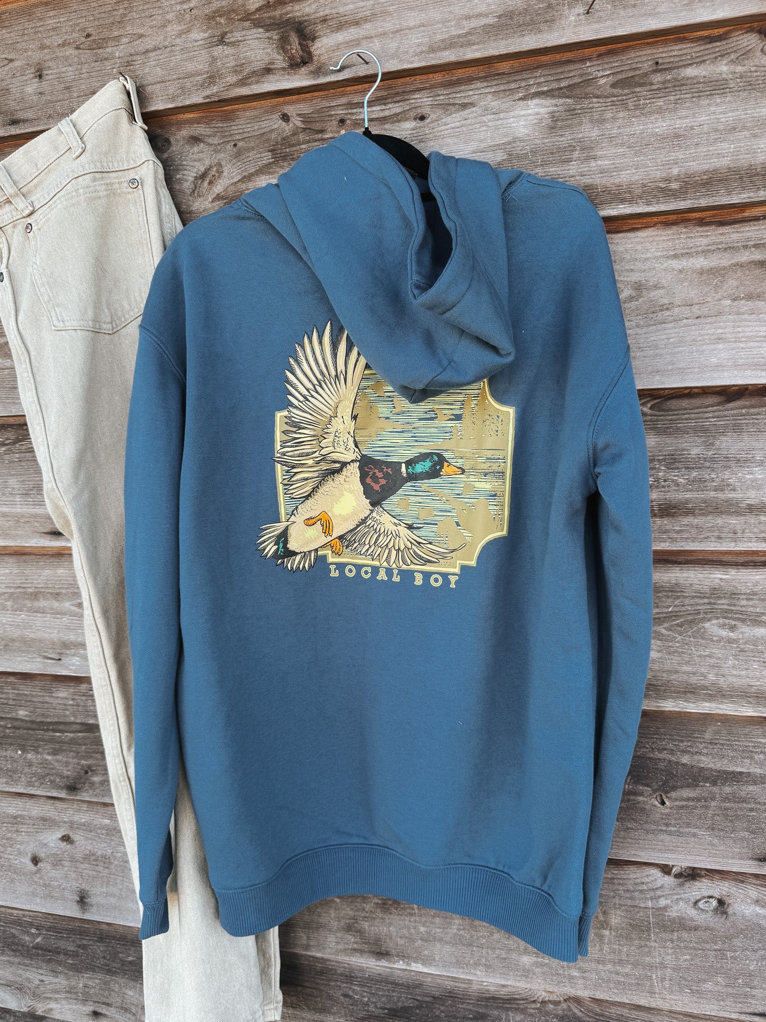 Men's Local Boy Brushwood Hoodie - Greenhead Flight - Image 5