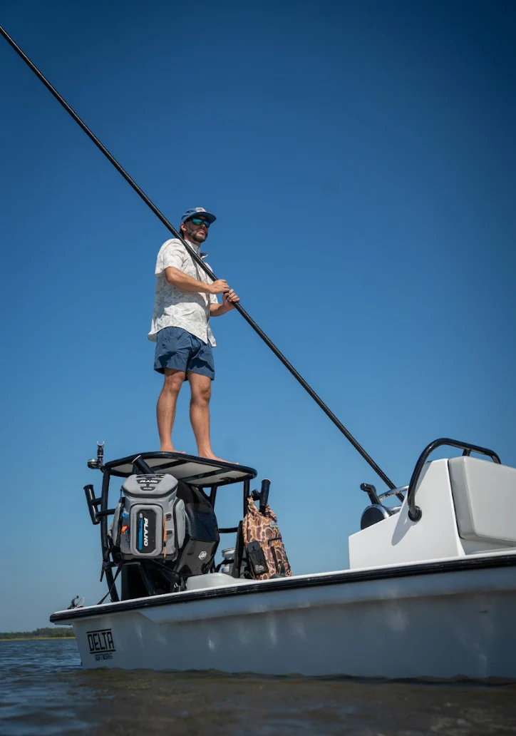 Local Boy Low Country Button Down in Saltwater Camo - Image 5