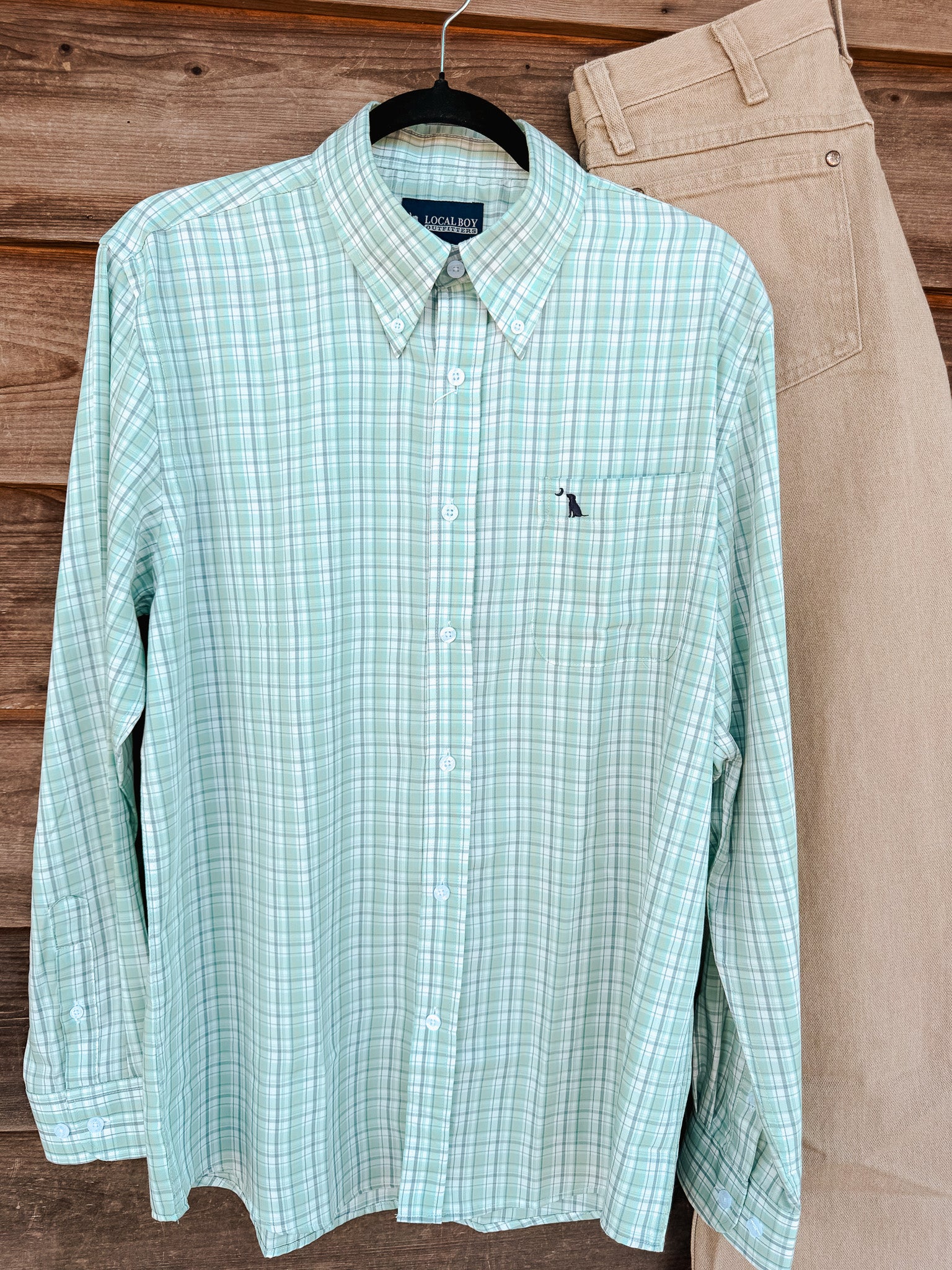 Local Boy Buffkin Dress Shirt in Sailor Blue