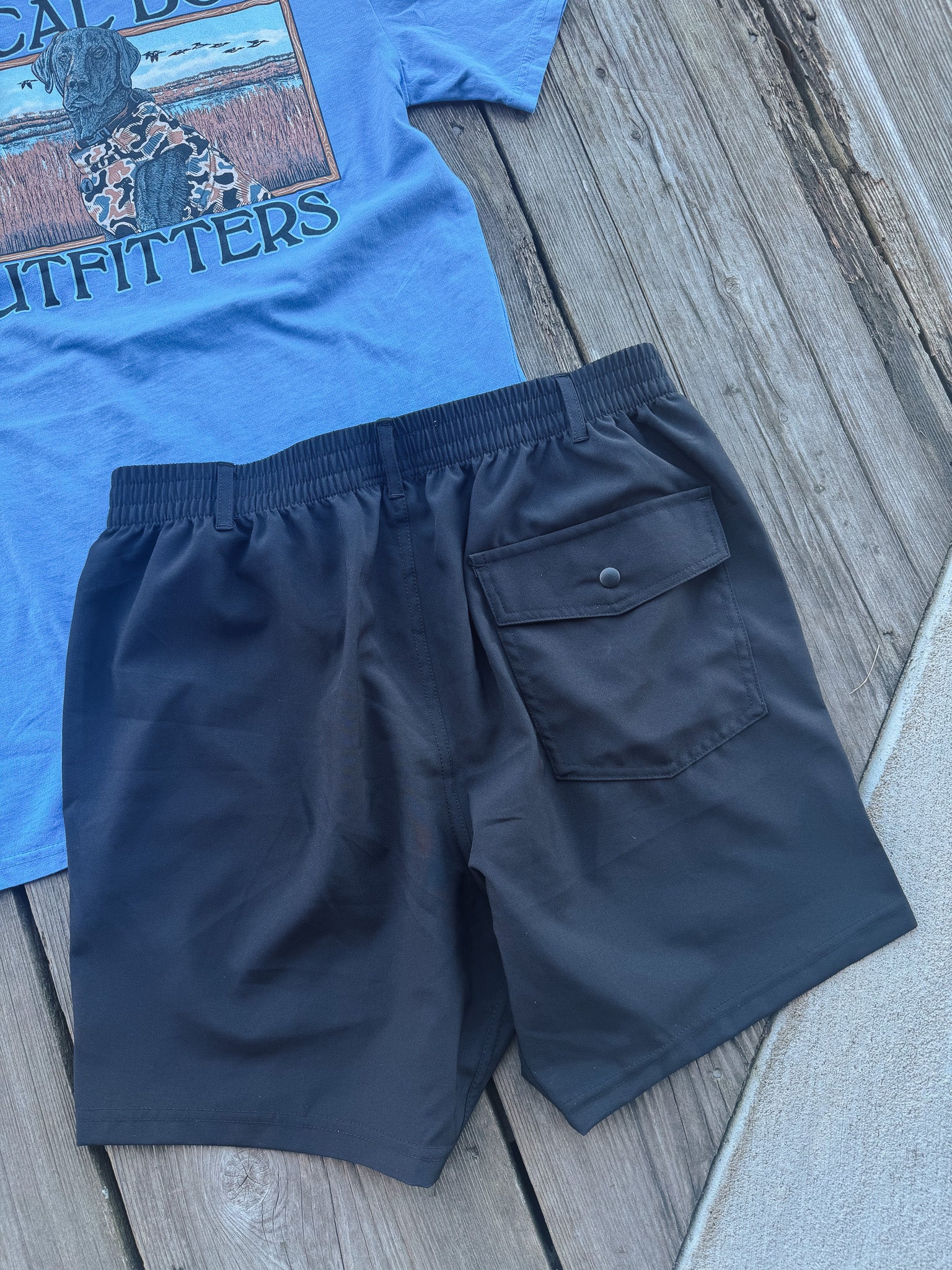 Men's Local Boy Outfitters Volley Shorts in Black - Image 3