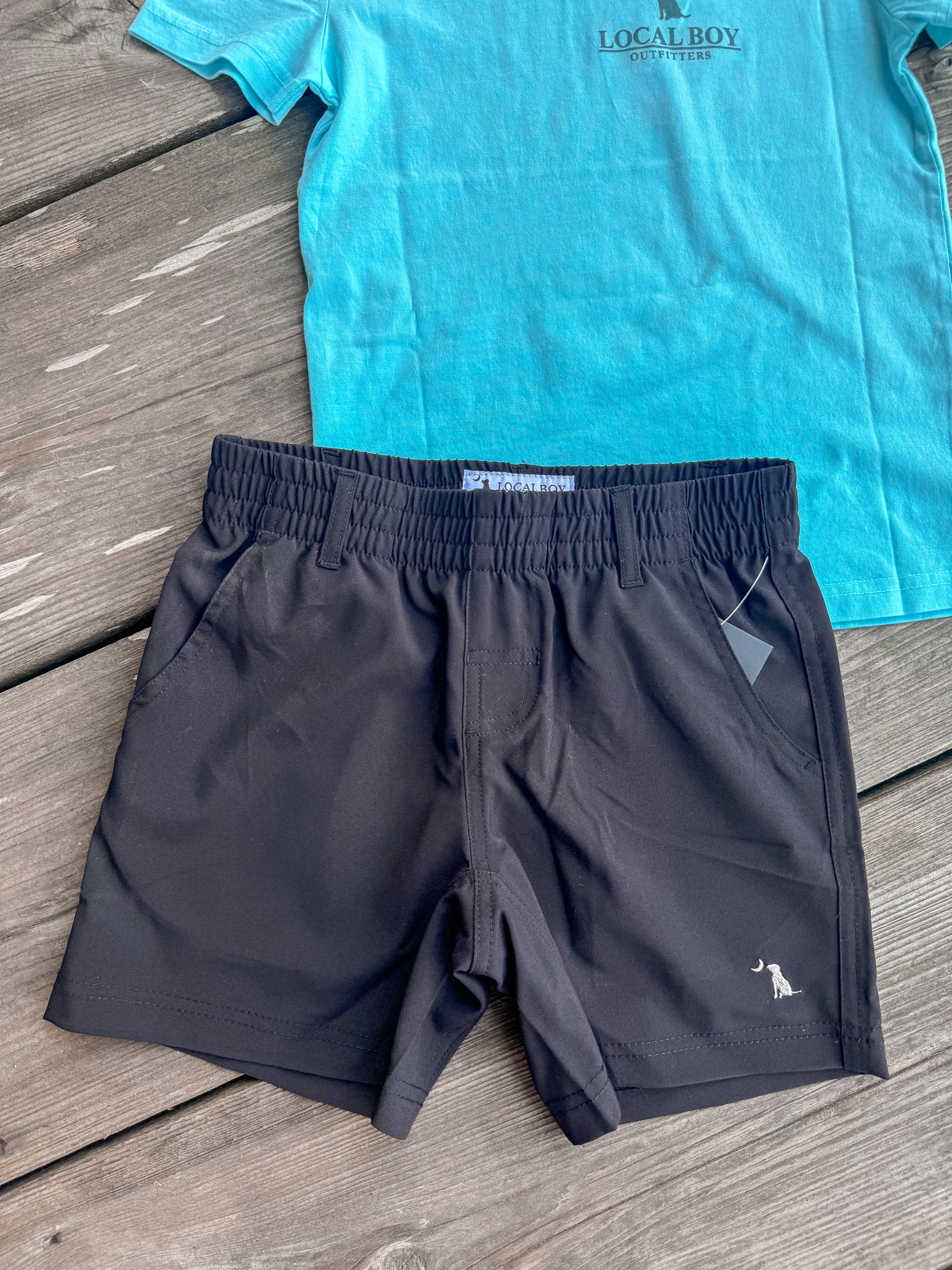 Youth Local Boy Volley Short in Black - Image 3