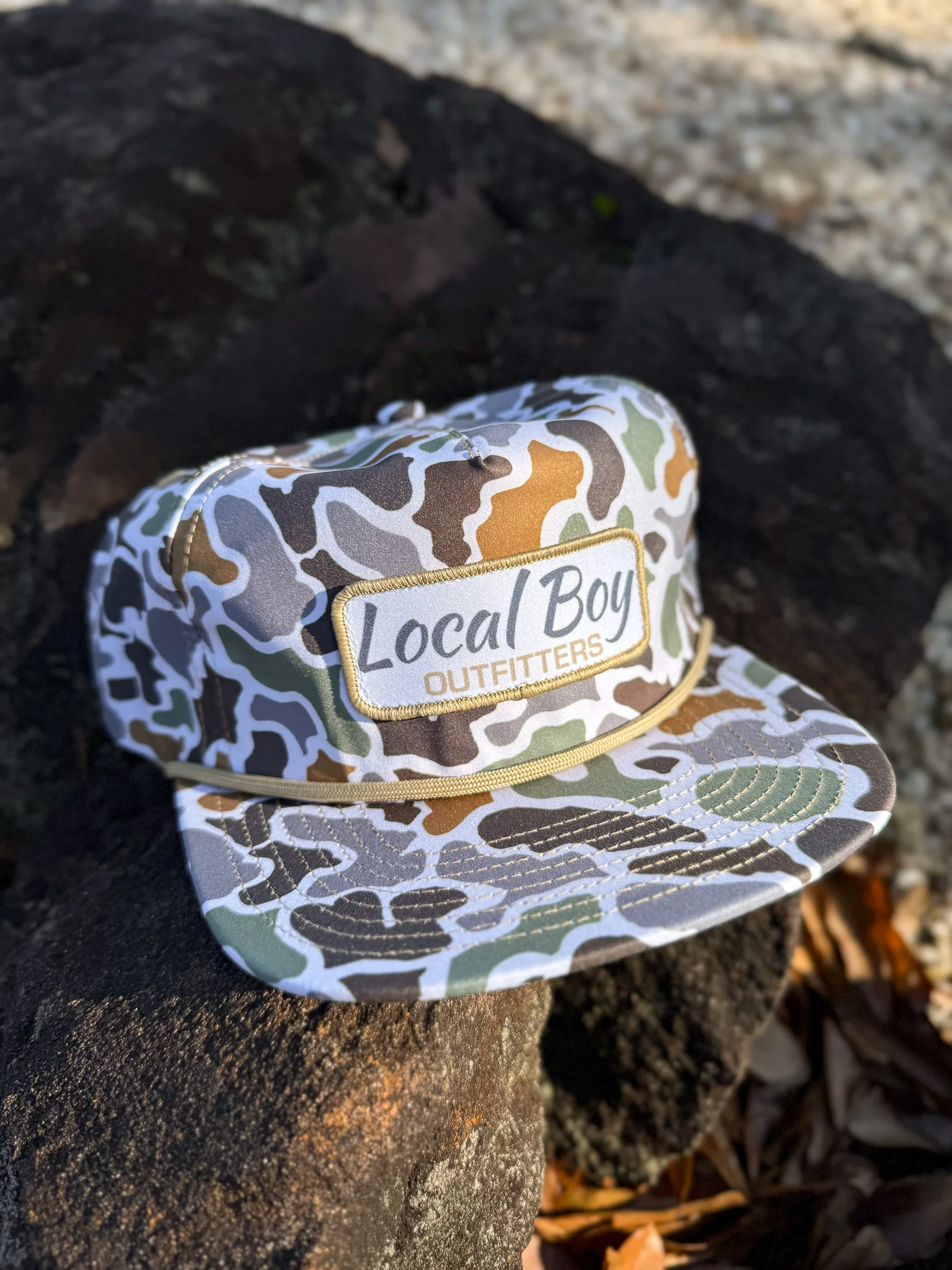 Men's Local Boy Outfitters Insignia Rope Hat in Localflage Bluff