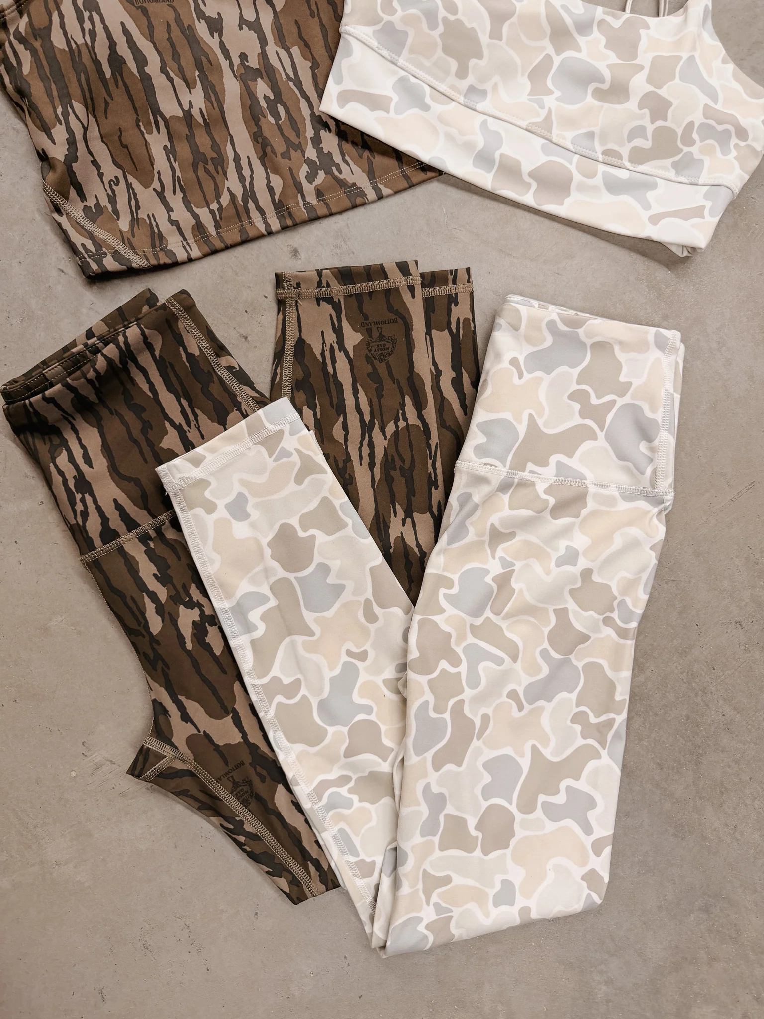 Local Girl Leggings in Forest Camo Saltwater