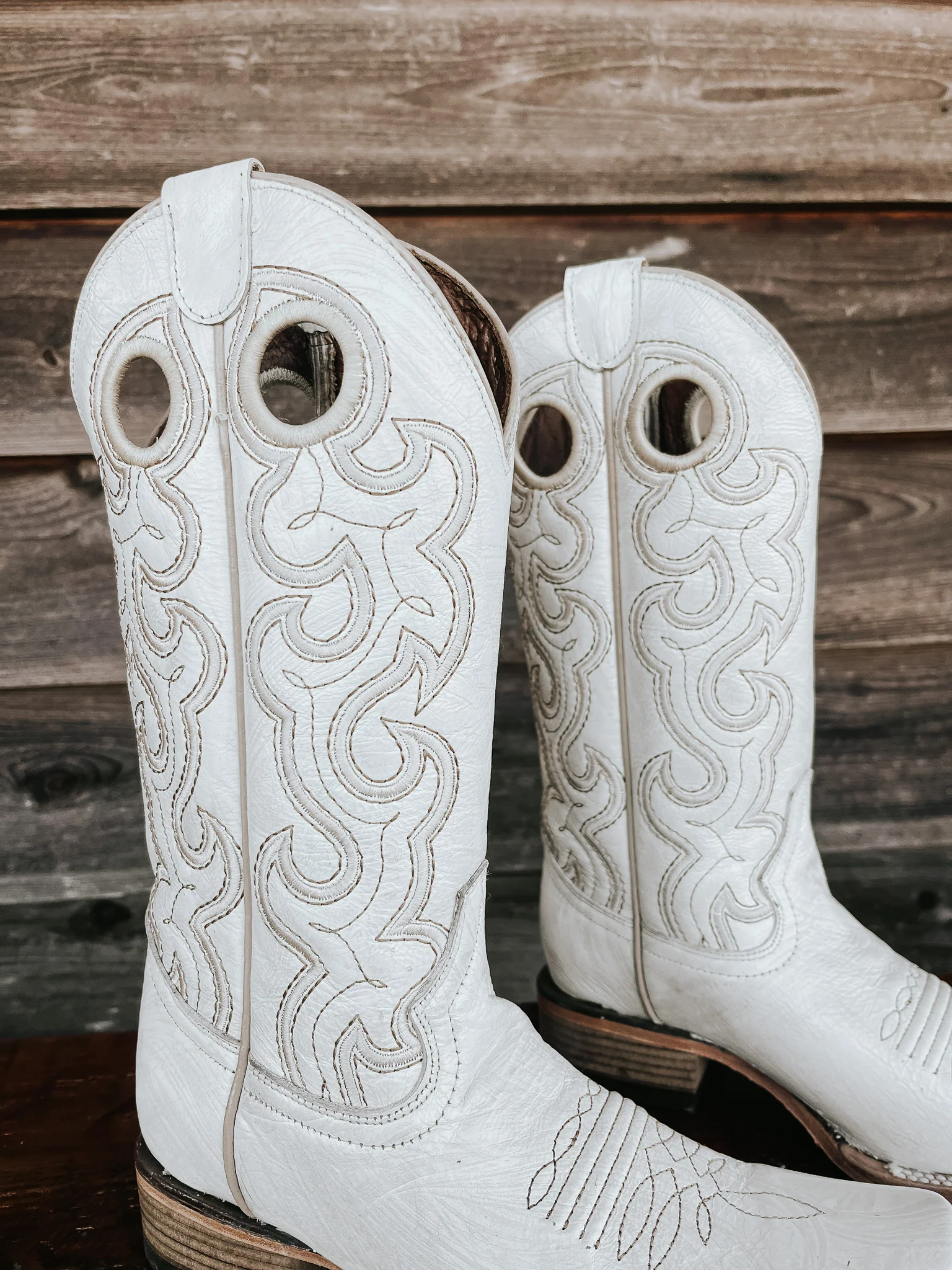 Women's Corral Pearl Cutout Embroidered Square Toe Western Boots - Image 5