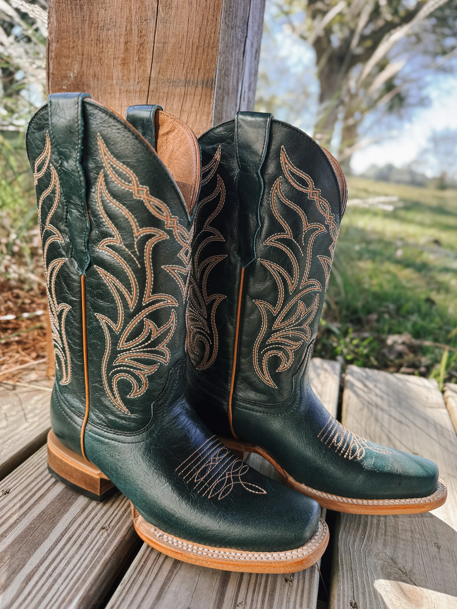 Women's Circle G Embroidery Boots - Image 9