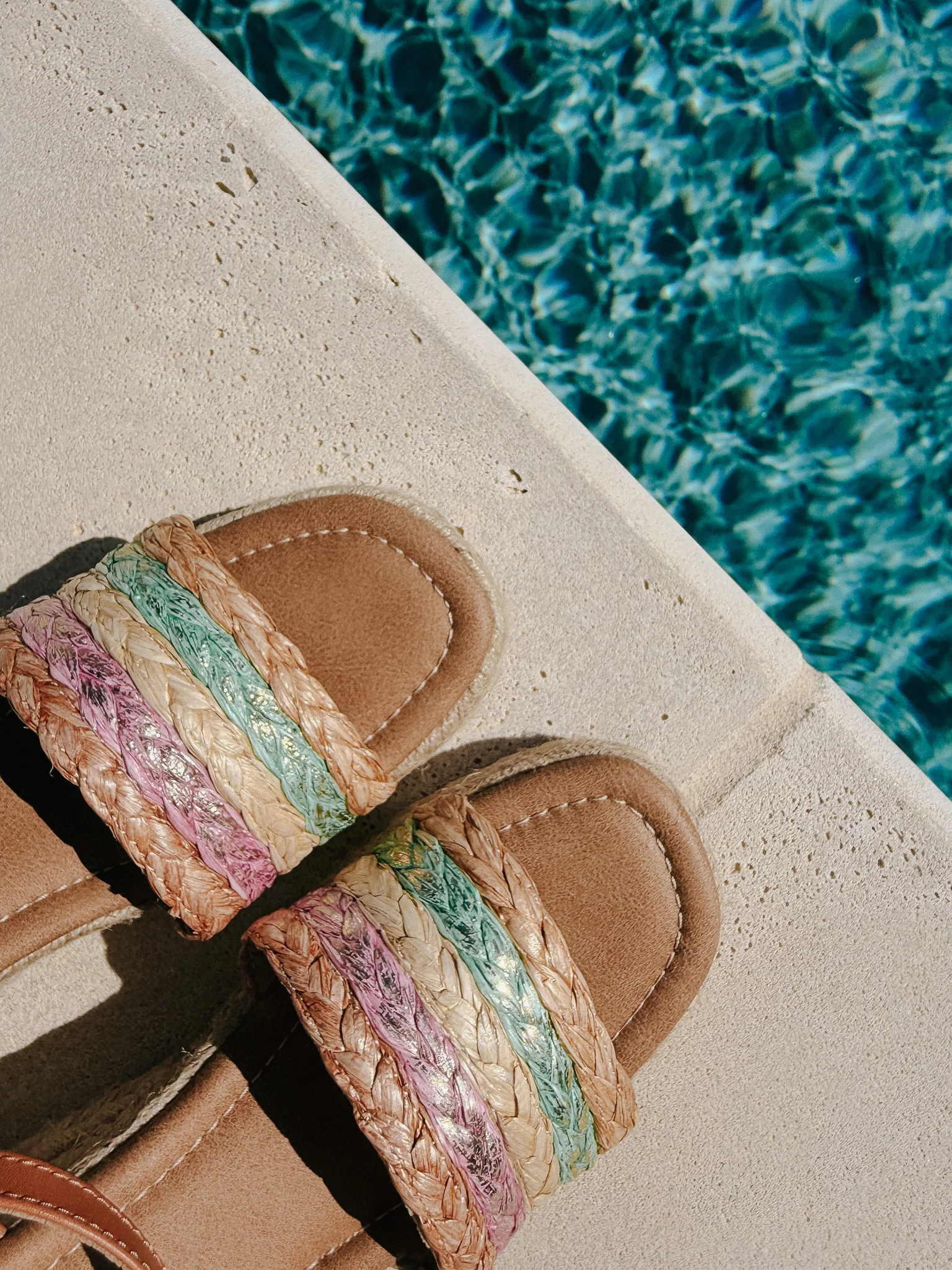 Seaside Stroll Wedges in Tan/Multi - Image 3
