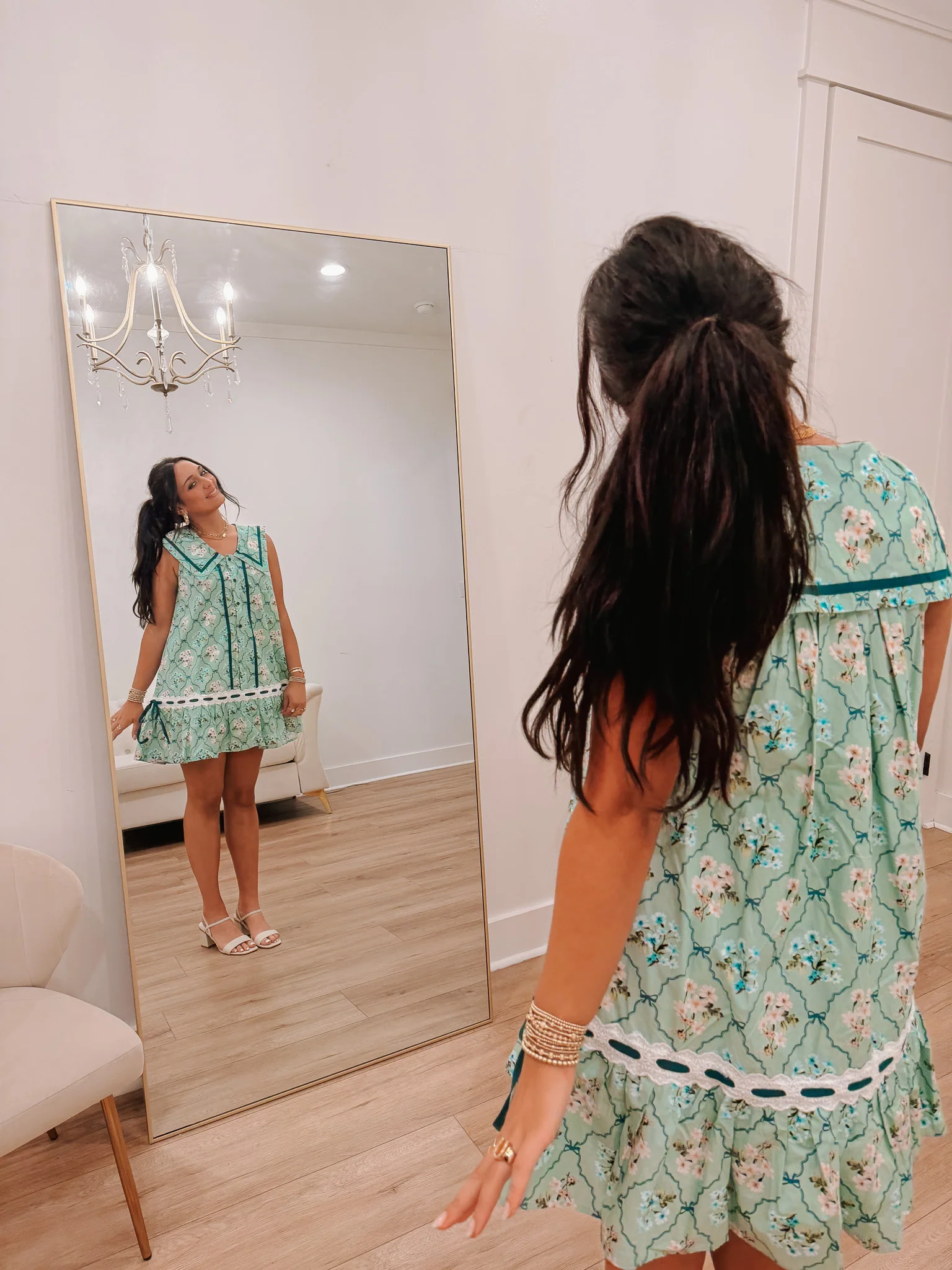 Vintage Garden Floral Dress