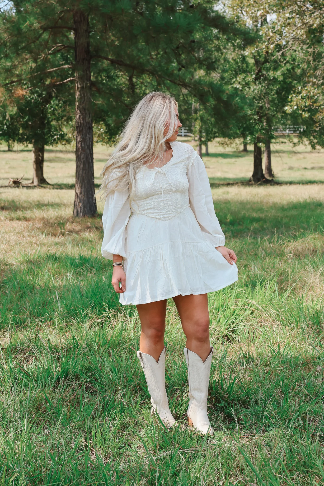 Sweet Sunset Cream Dress - Image 6