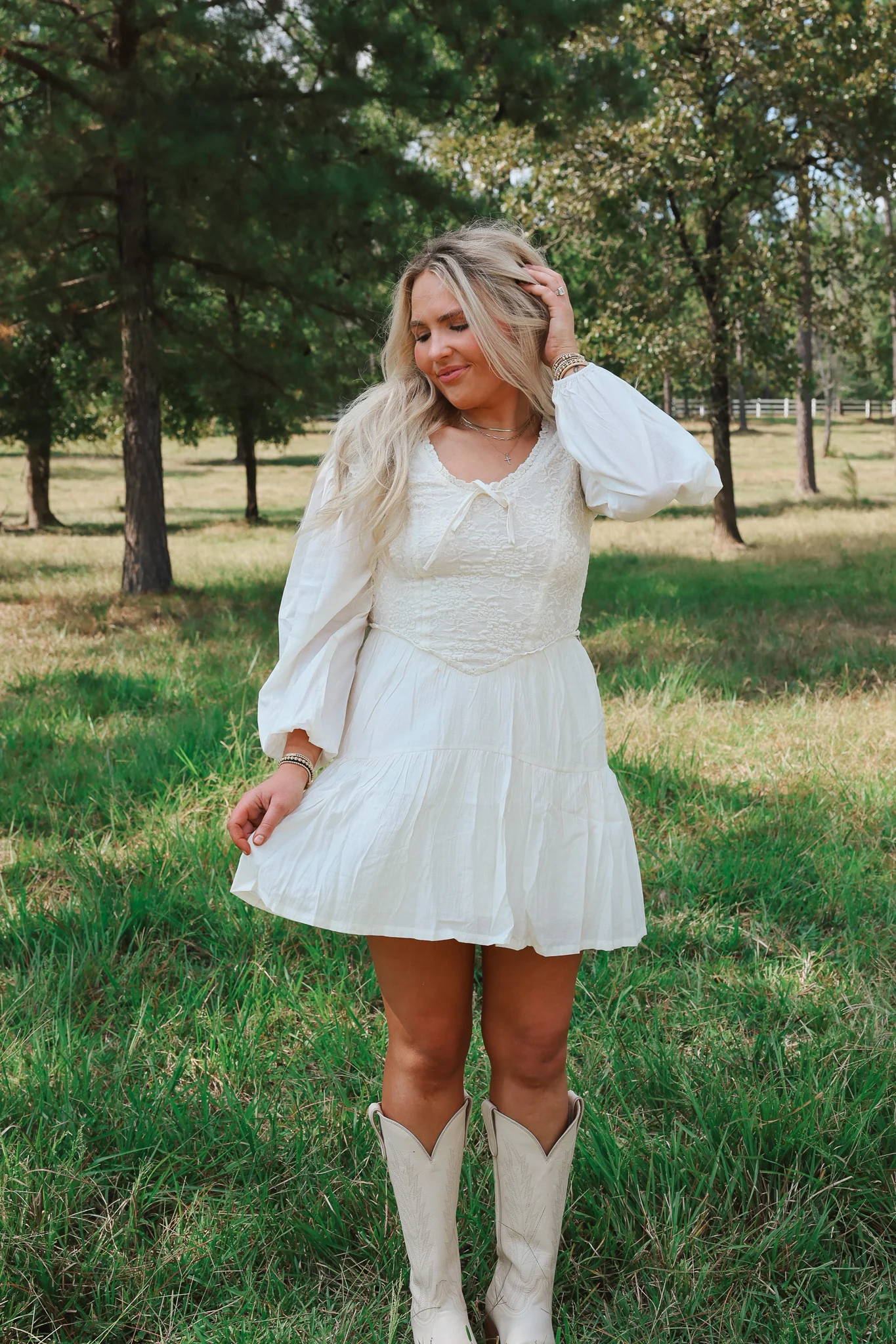 Sweet Sunset Cream Dress - Image 8