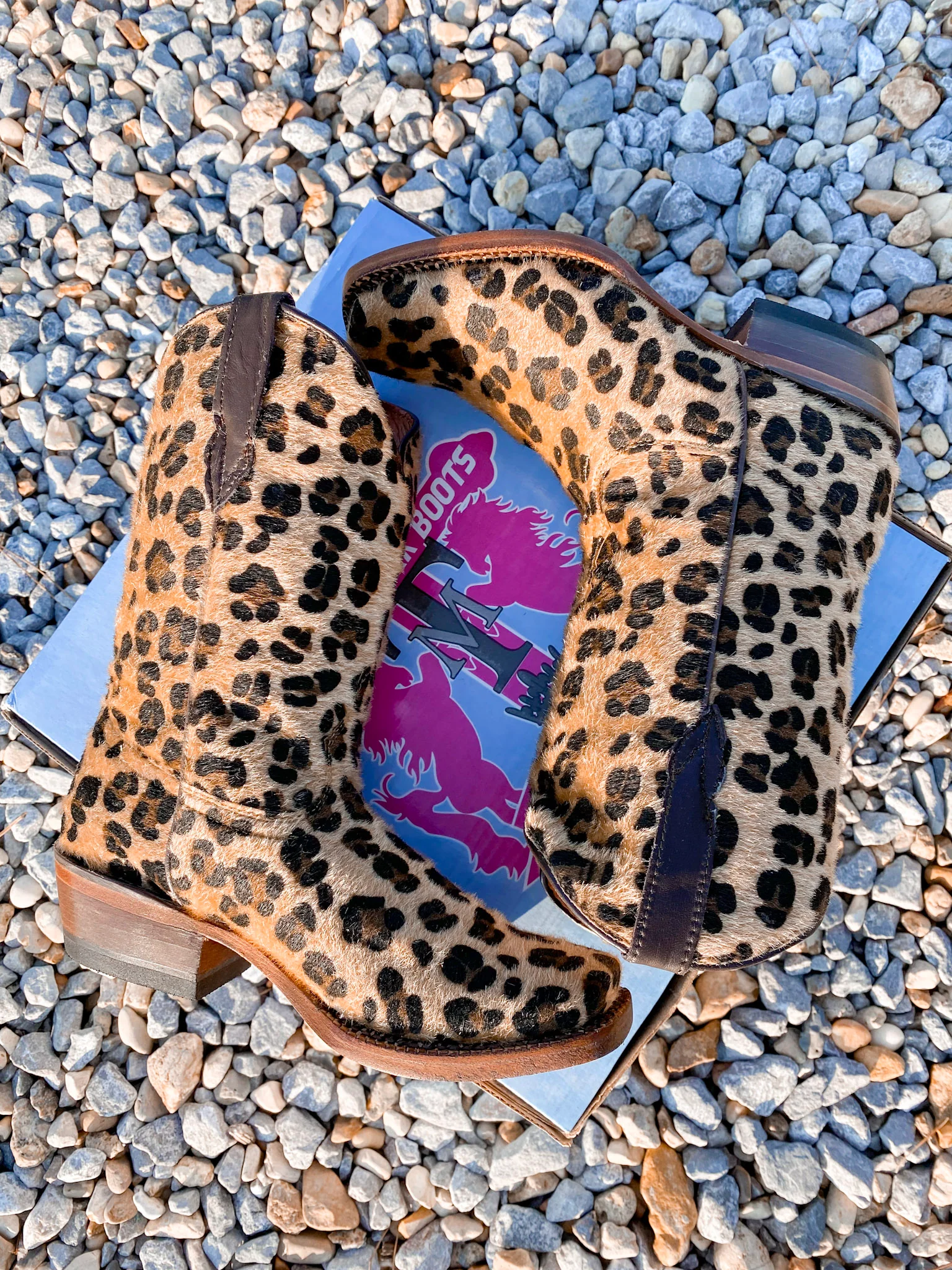 GIRL'S TANNER MARK LEOPARD SPARKLE BOOTS - Image 3