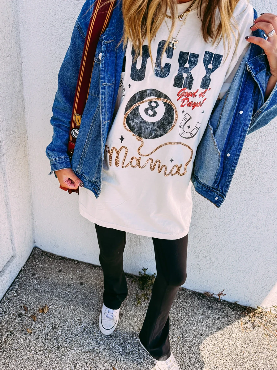 Lucky Mama Graphic Tee - Image 4