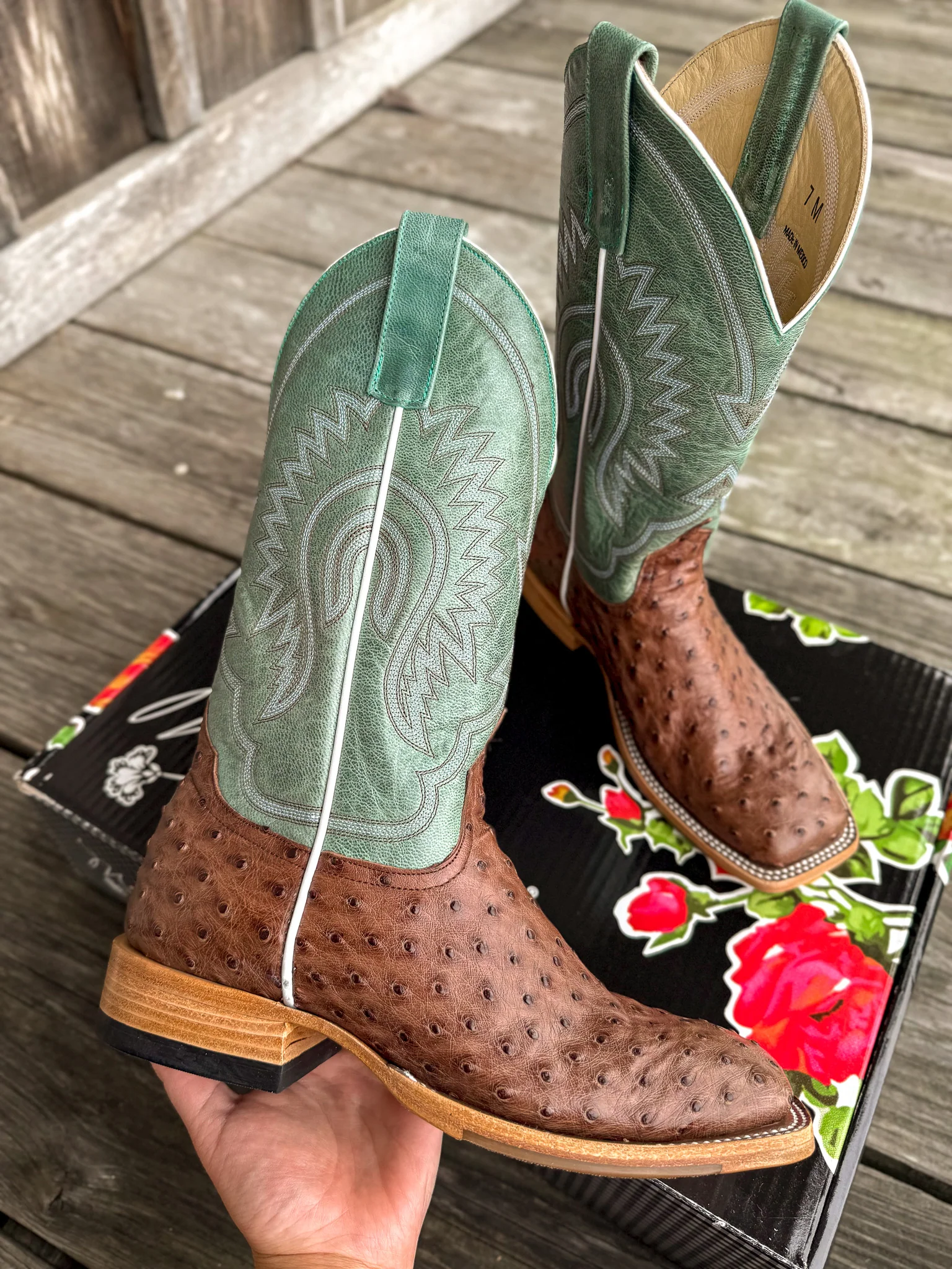 Macie Bean Women's Kango Tobac Full Quill Ostrich Boots - Image 11