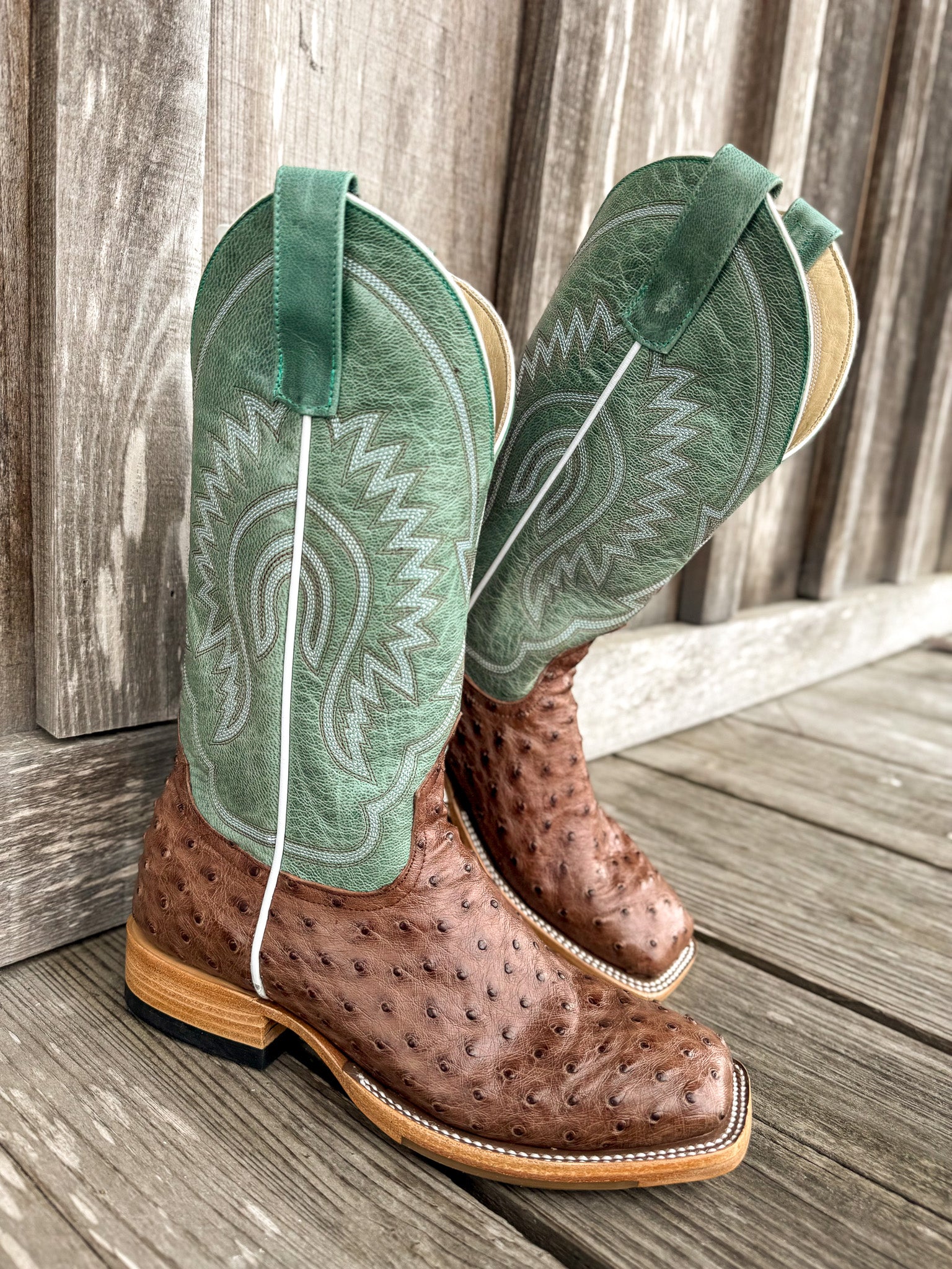 Macie Bean Women's Kango Tobac Full Quill Ostrich Boots - Image 4