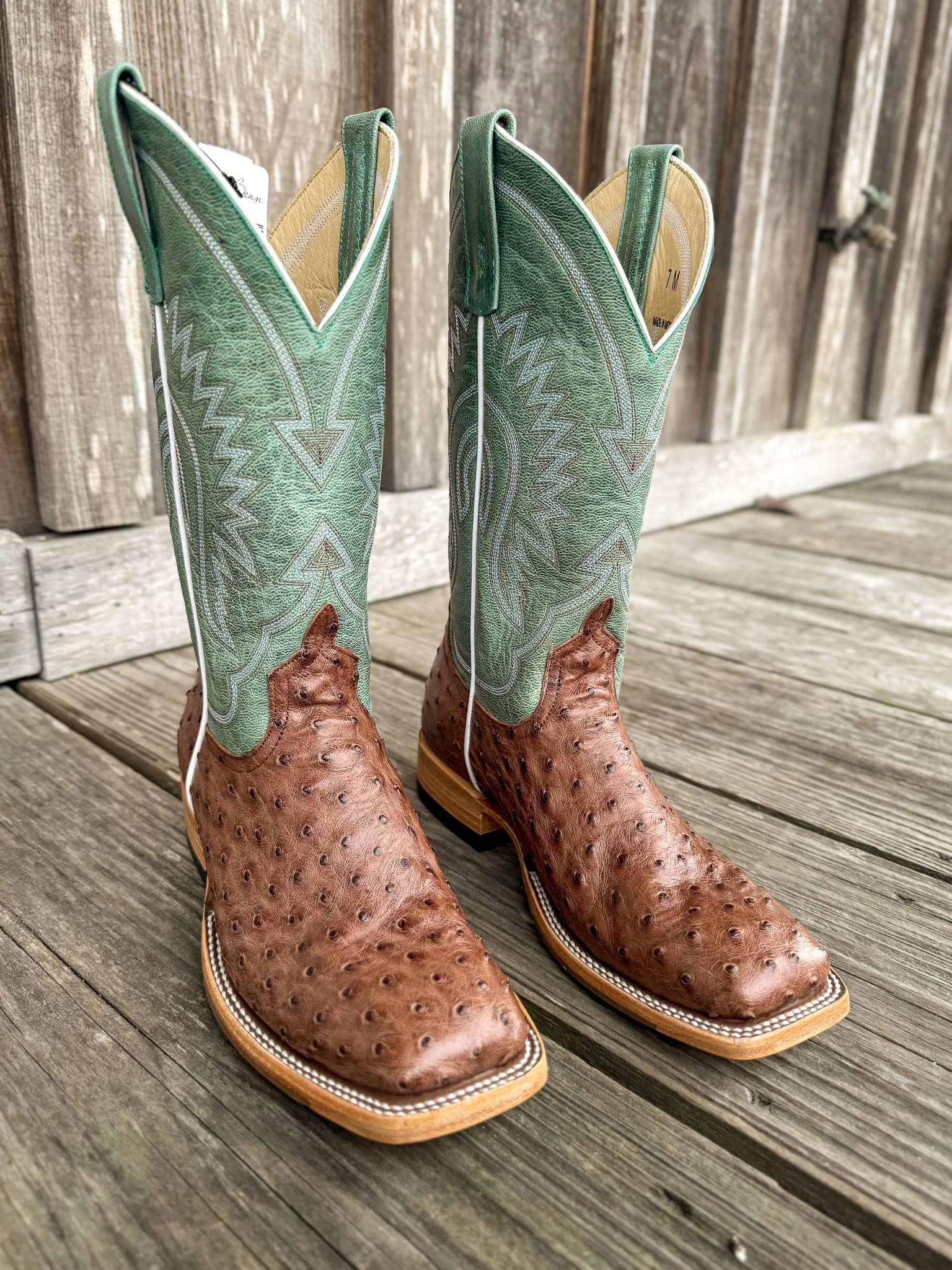 Macie Bean Women's Kango Tobac Full Quill Ostrich Boots - Image 5