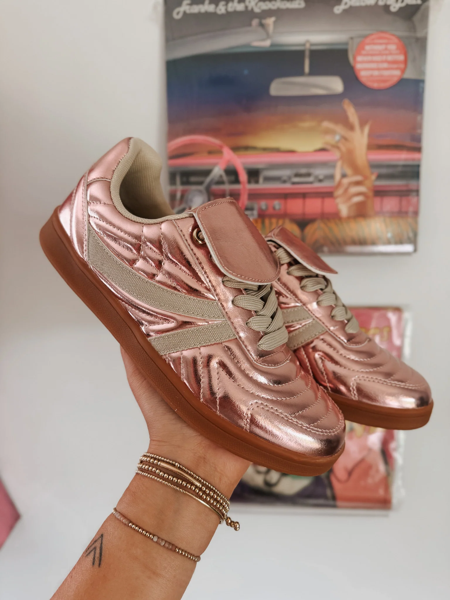 Steve Madden Women's Madrid Sneakers in Pink Metal - Image 11
