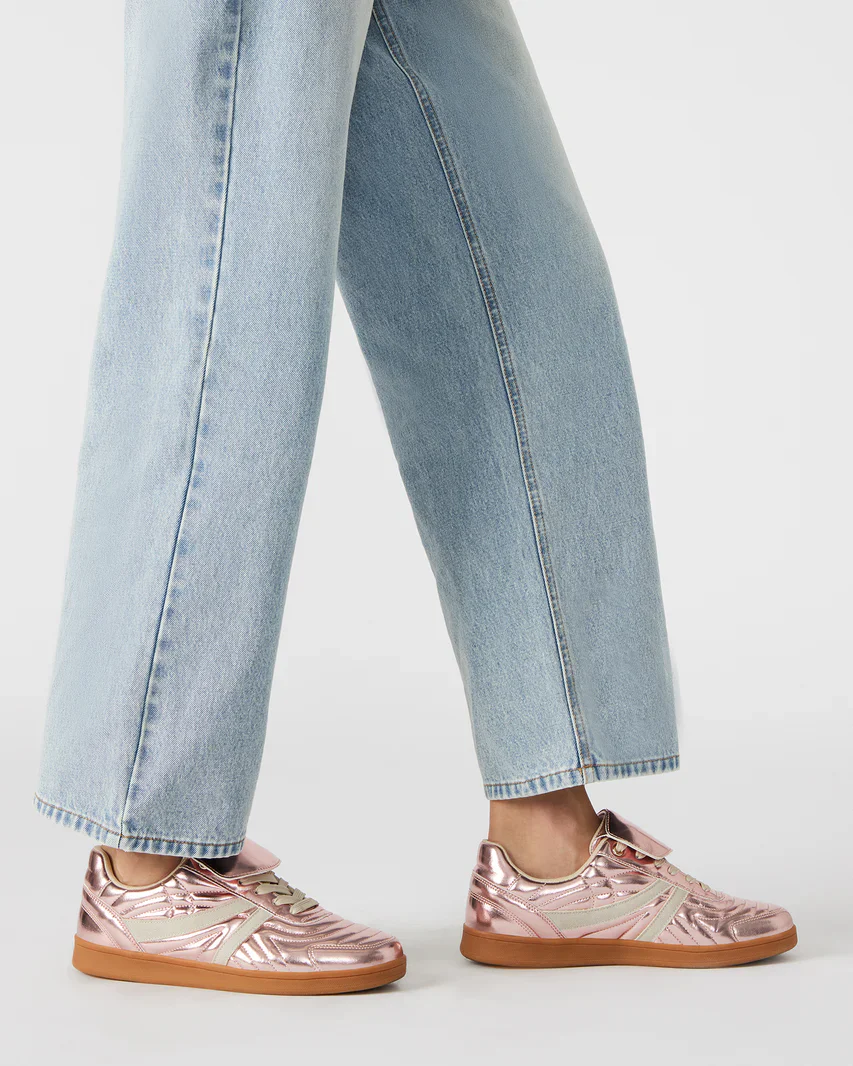 Steve Madden Women's Madrid Sneakers in Pink Metal - Image 3