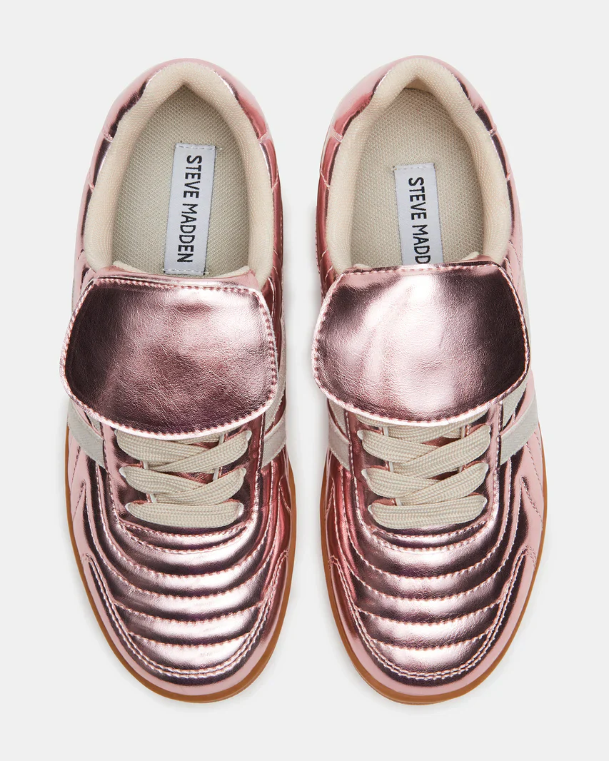 Steve Madden Women's Madrid Sneakers in Pink Metal - Image 7