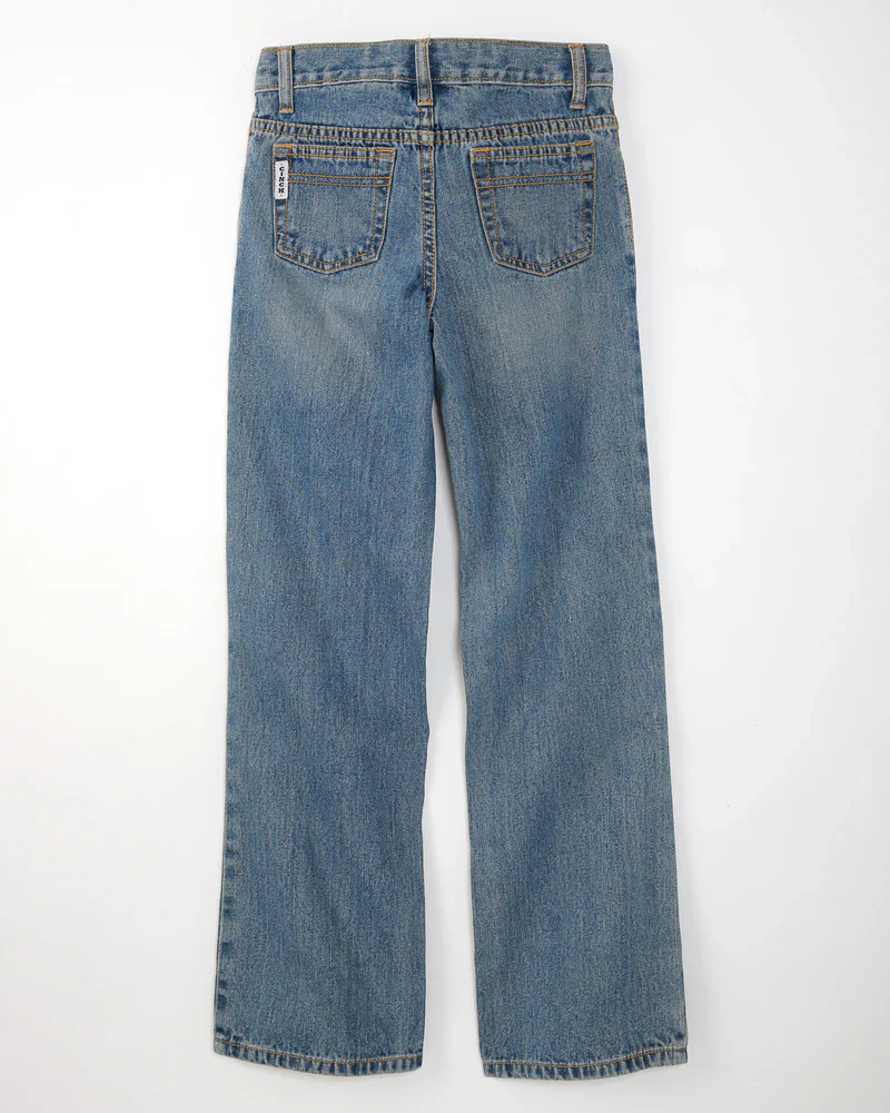 Cinch Little's Boy's White Label Jeans in Medium Stone Wash
