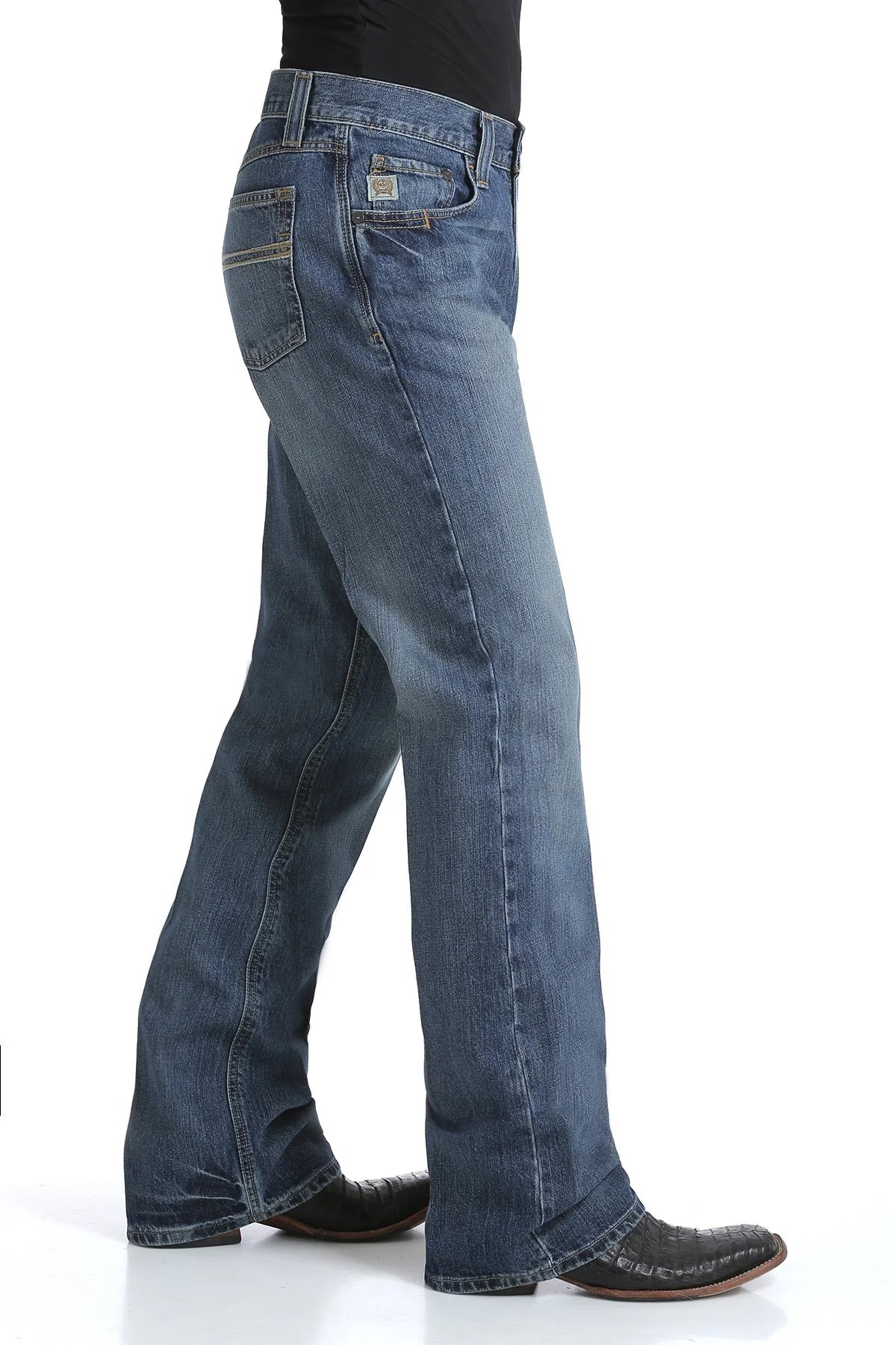 Men's Cinch Relaxed Fit Carter Jeans - Medium Stone - Image 3