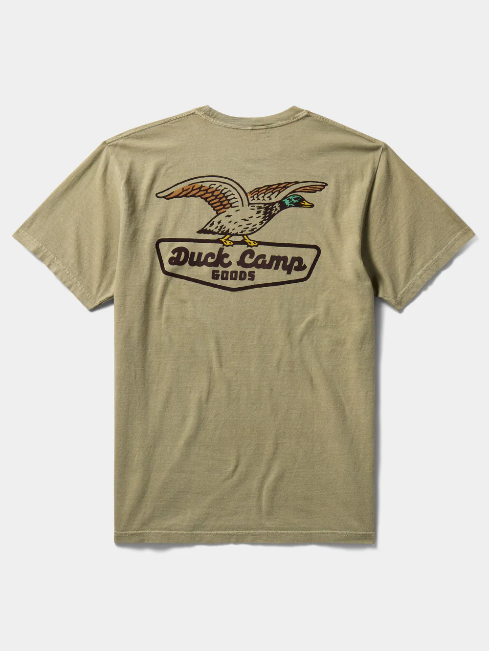 Men's Duck Camp DC Shop Vintage Khaki T-Shirt - Image 3