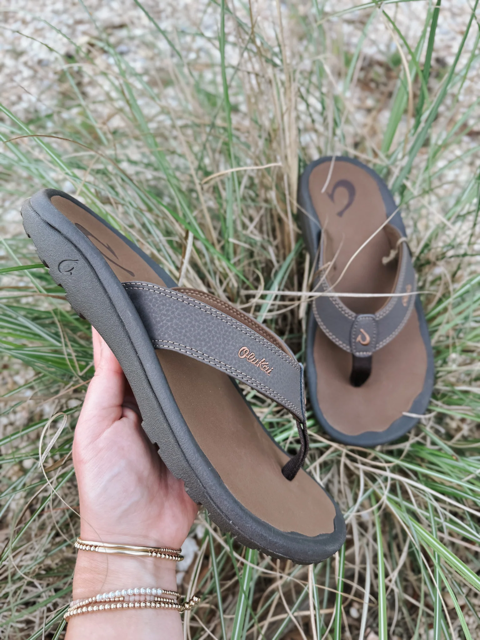 Men's Olukai ‘Ohana Dark Java-Ray Sandal - Image 11