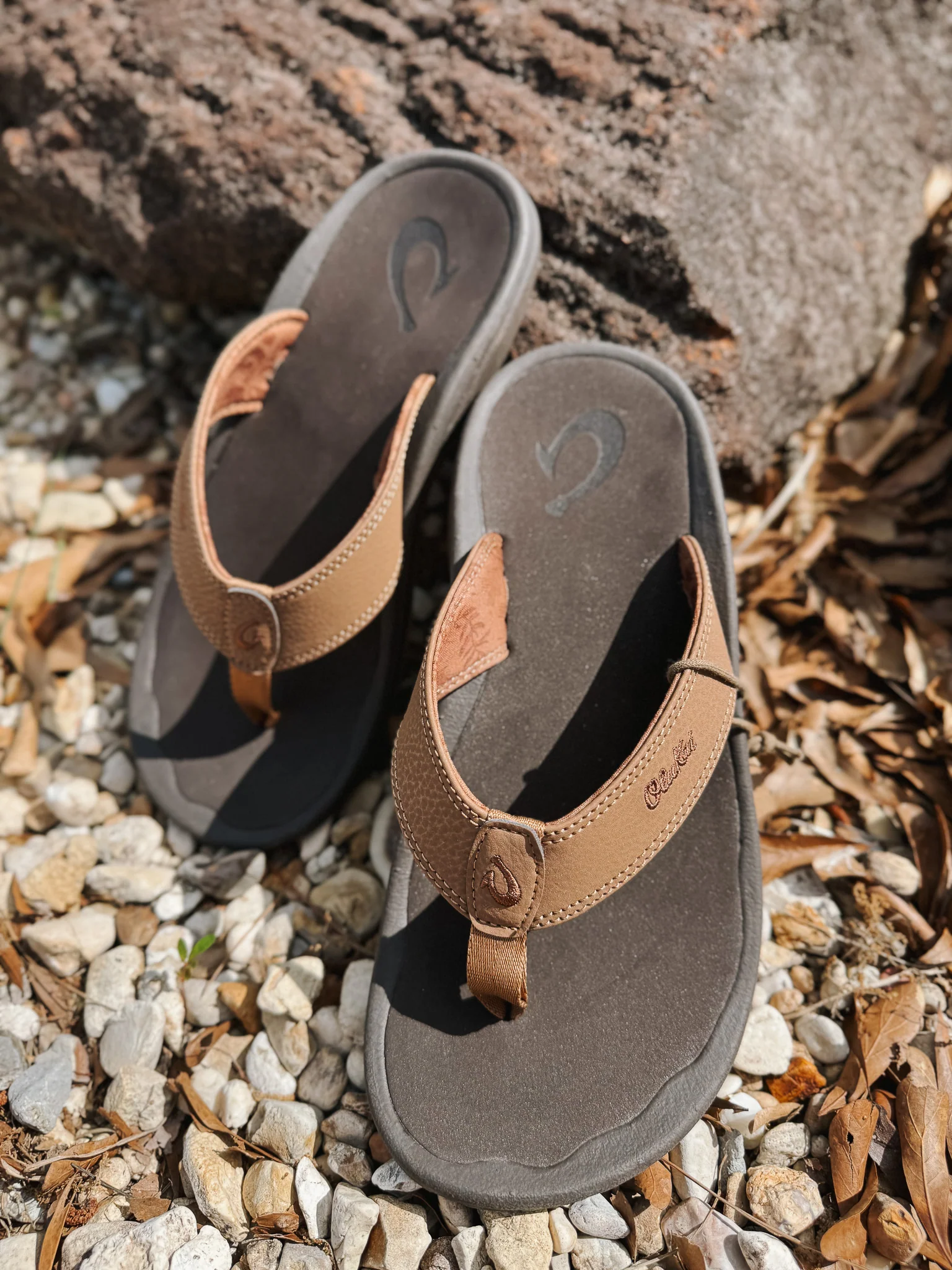 Men's Olukai Ohana Sandals in Tan/Java - Image 10