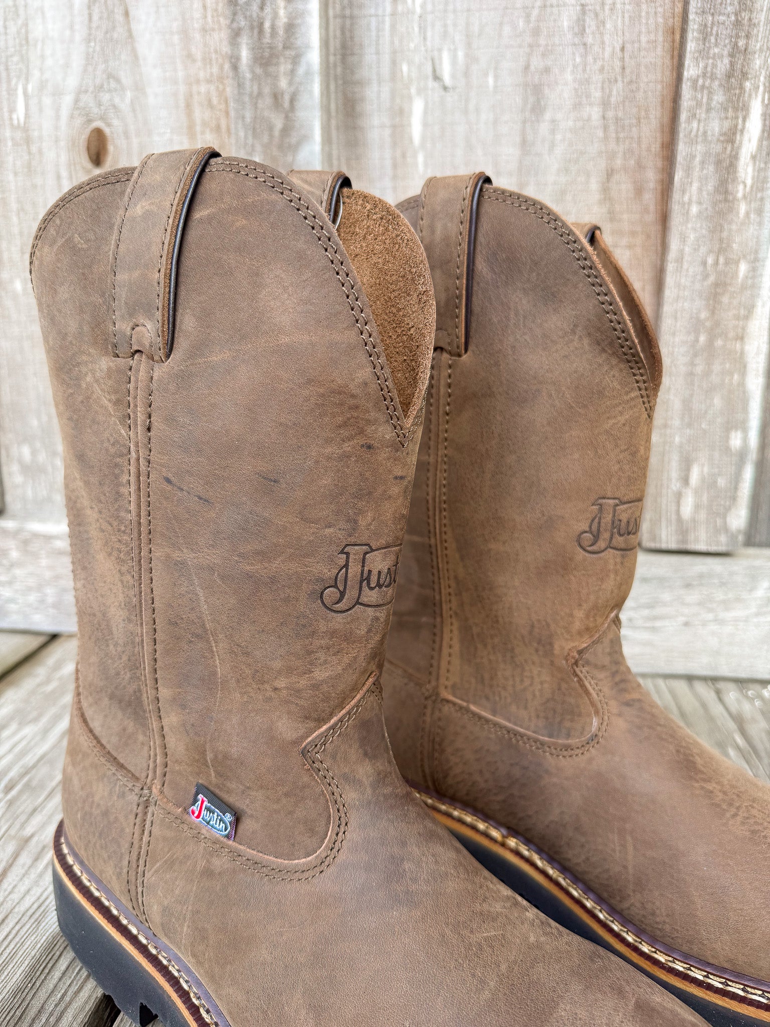 Men's Justin Carbide 11" Pull-On Work Boots - Image 3