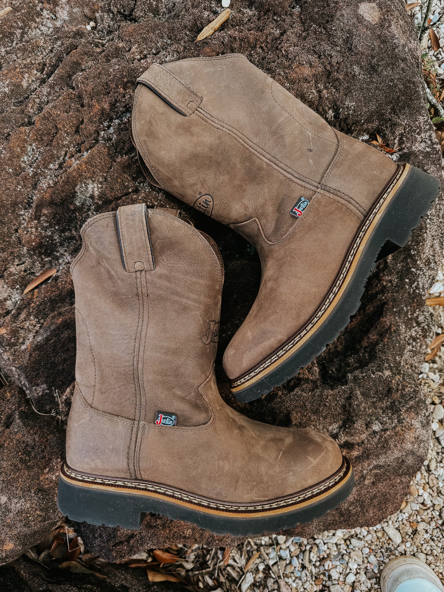 Men's Justin Carbide 11" Pull-On Work Boots - Image 5